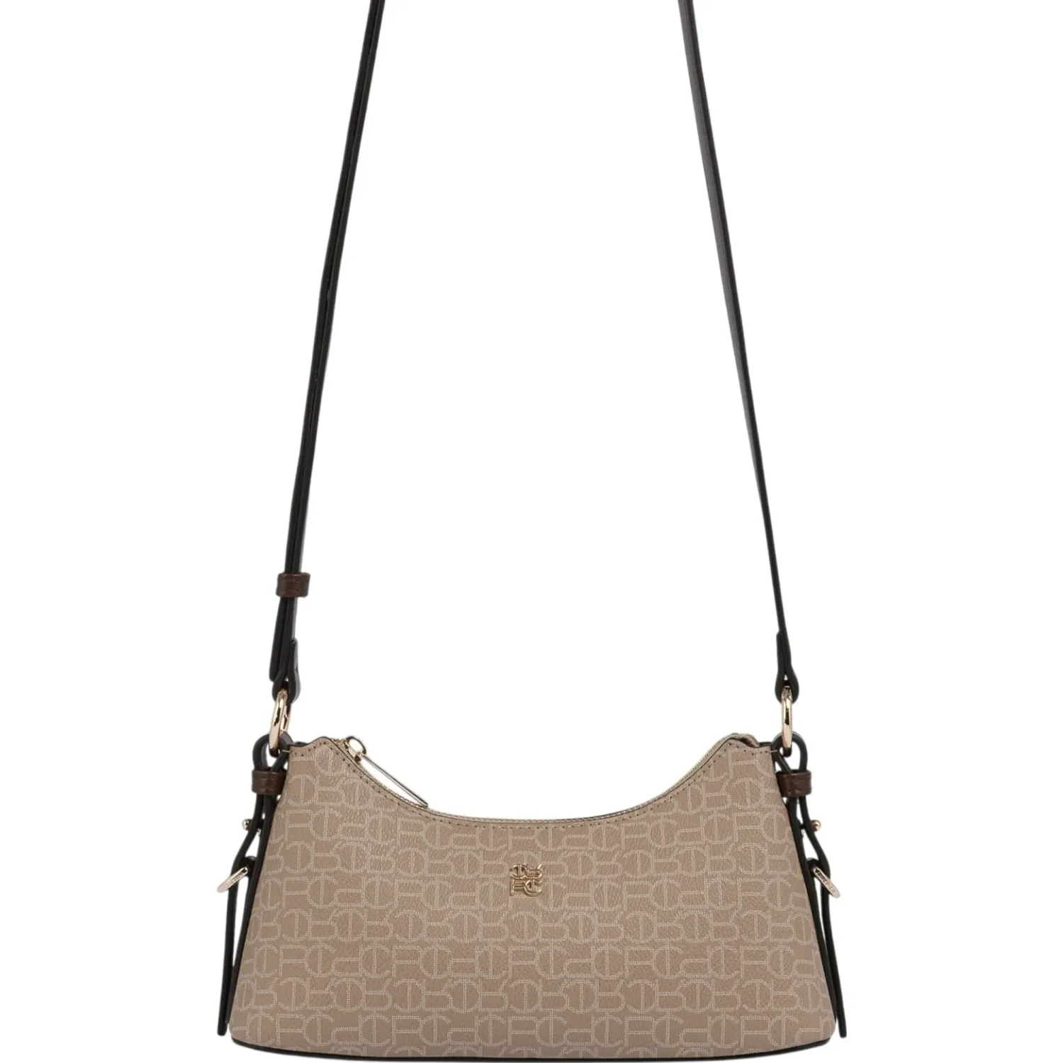 Bolso Crepier Baguette Hobo Mujer Arielle Chico color arena | Platanitos