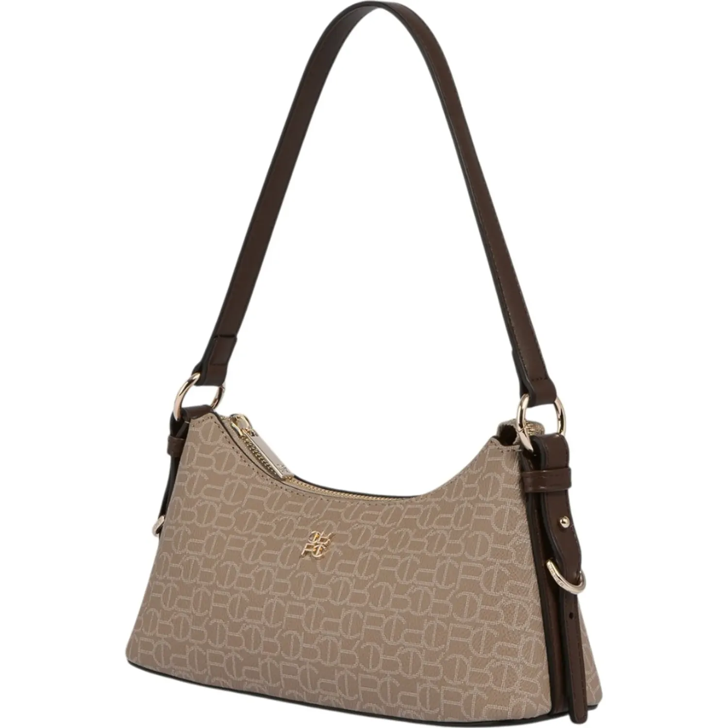 Bolso Crepier Baguette Hobo Mujer Arielle Chico color arena | Platanitos