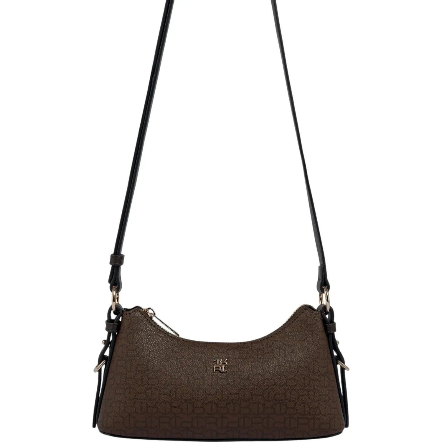 Bolso Crepier Baguette Hobo Mujer Arielle Chico color marron oscuro | Platanitos