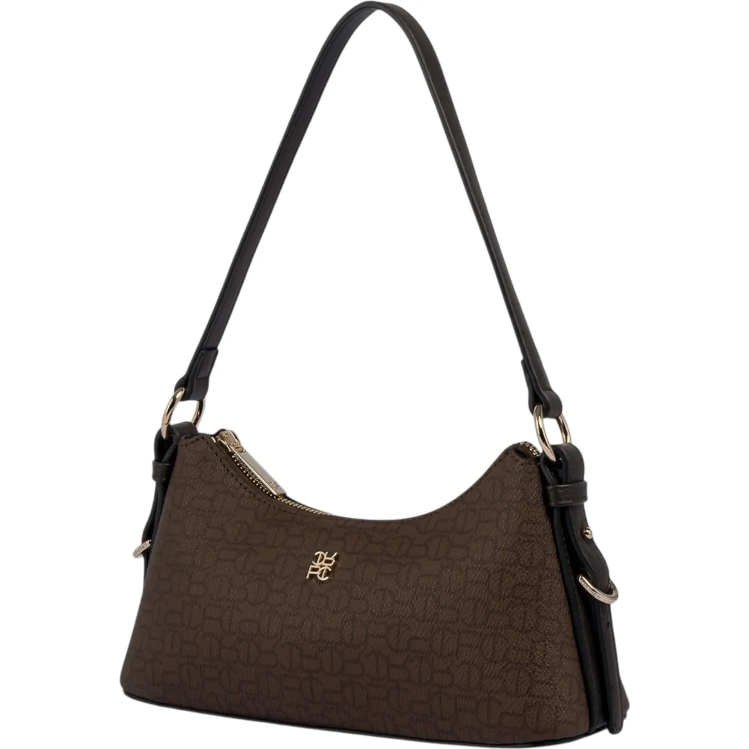 Bolso Crepier Baguette Hobo Mujer Arielle Chico color marron oscuro | Platanitos