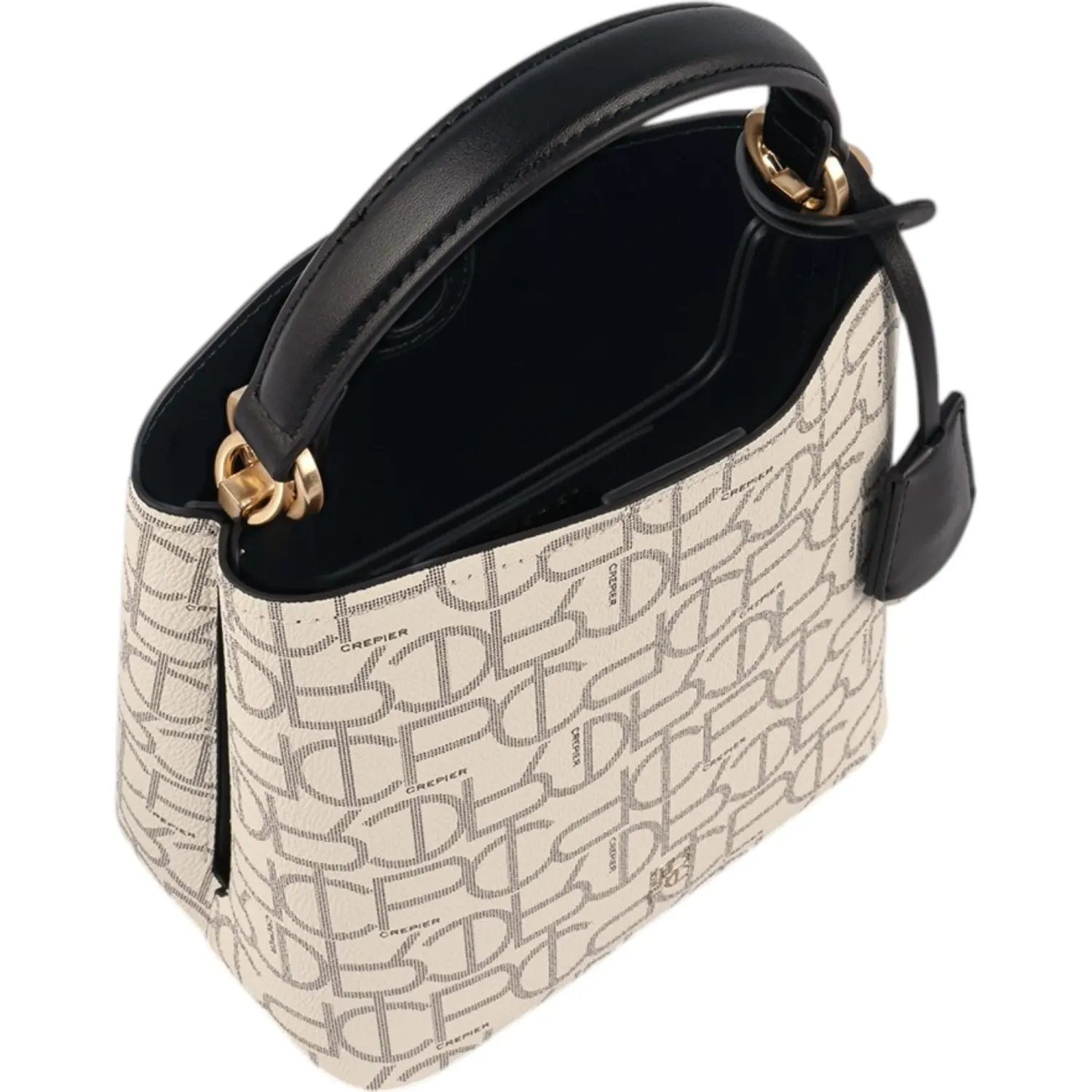 Bolso Crepier Bucket Mujer Nía Chico color hueso | Platanitos