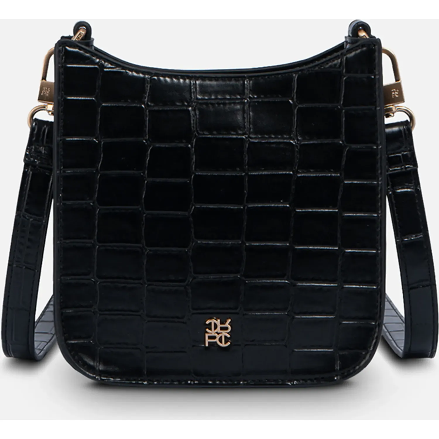 Bolso Crepier Crossbody Mujer Almira Chico color negro | Platanitos