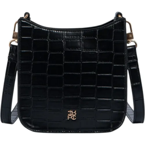 Bolso Crepier Crossbody Mujer Almira Chico color negro | Platanitos