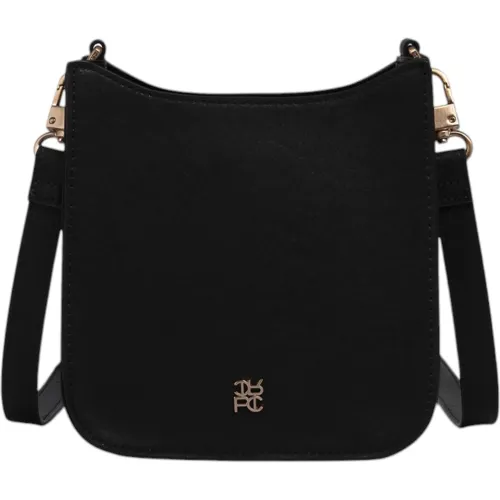 Bolso Crepier Crossbody Mujer Almira Chico color negro | Platanitos