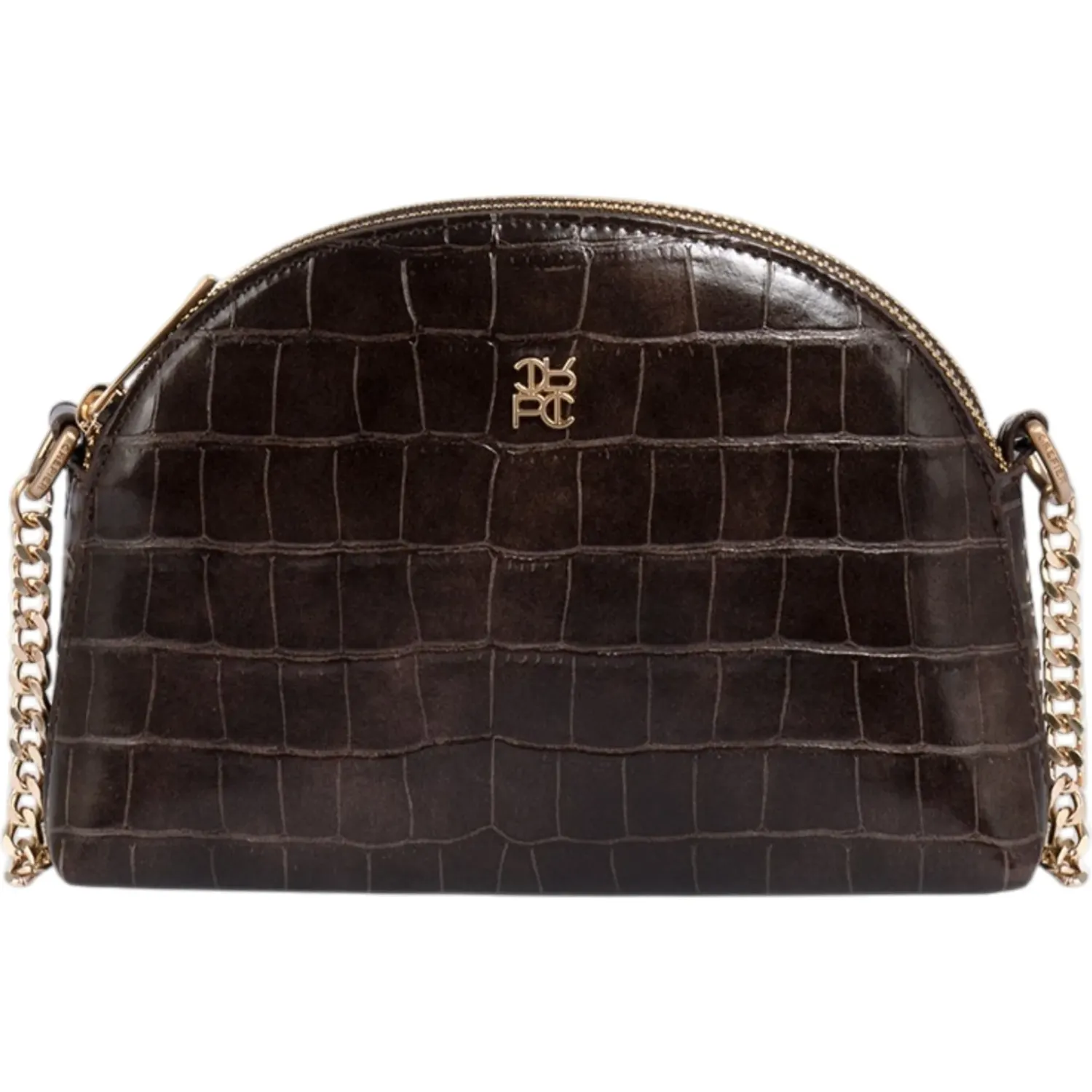 Bolso Crepier Crossbody Mujer Fina Chico color marron oscuro | Platanitos