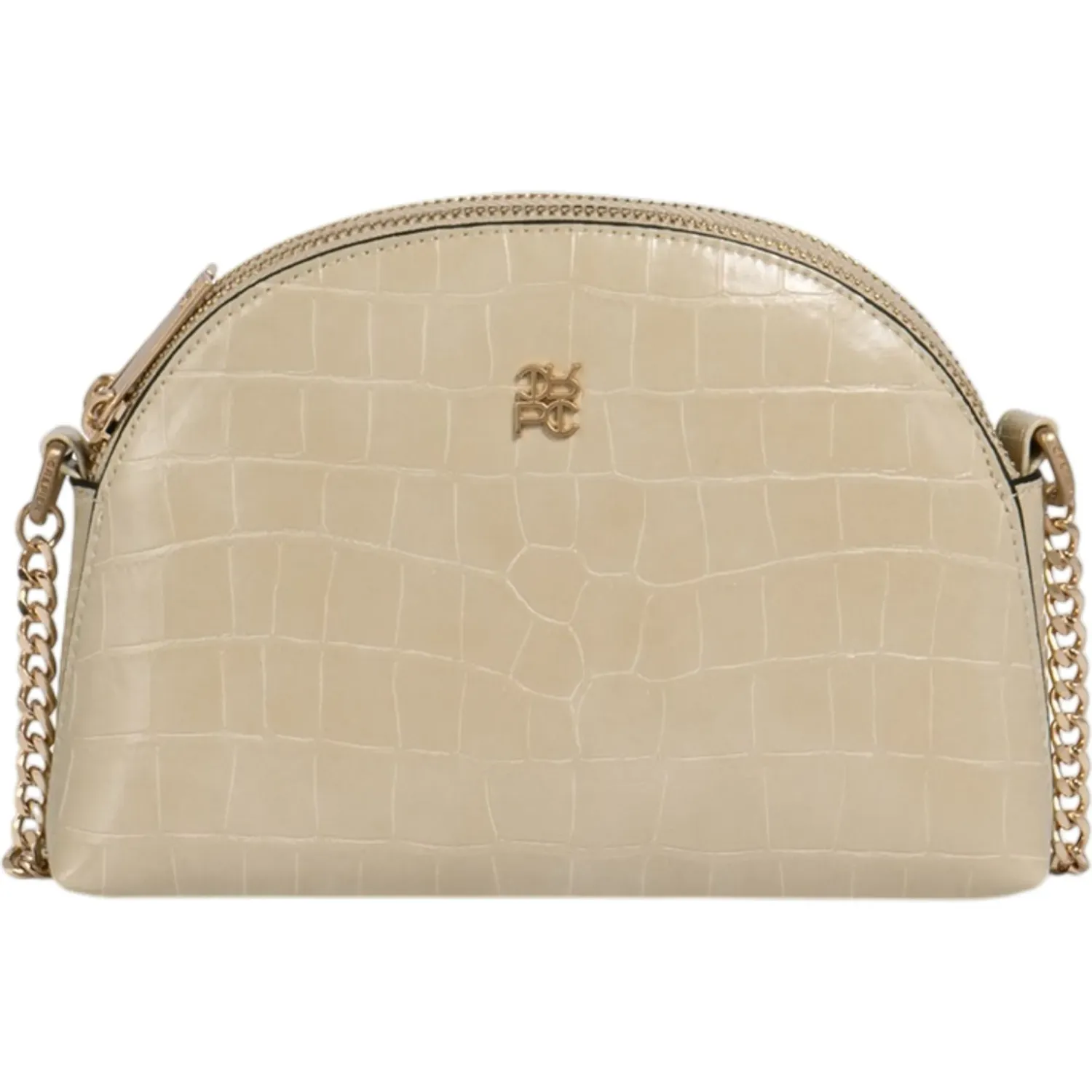 Bolso Crepier Crossbody Mujer Fina Chico color beige | Platanitos