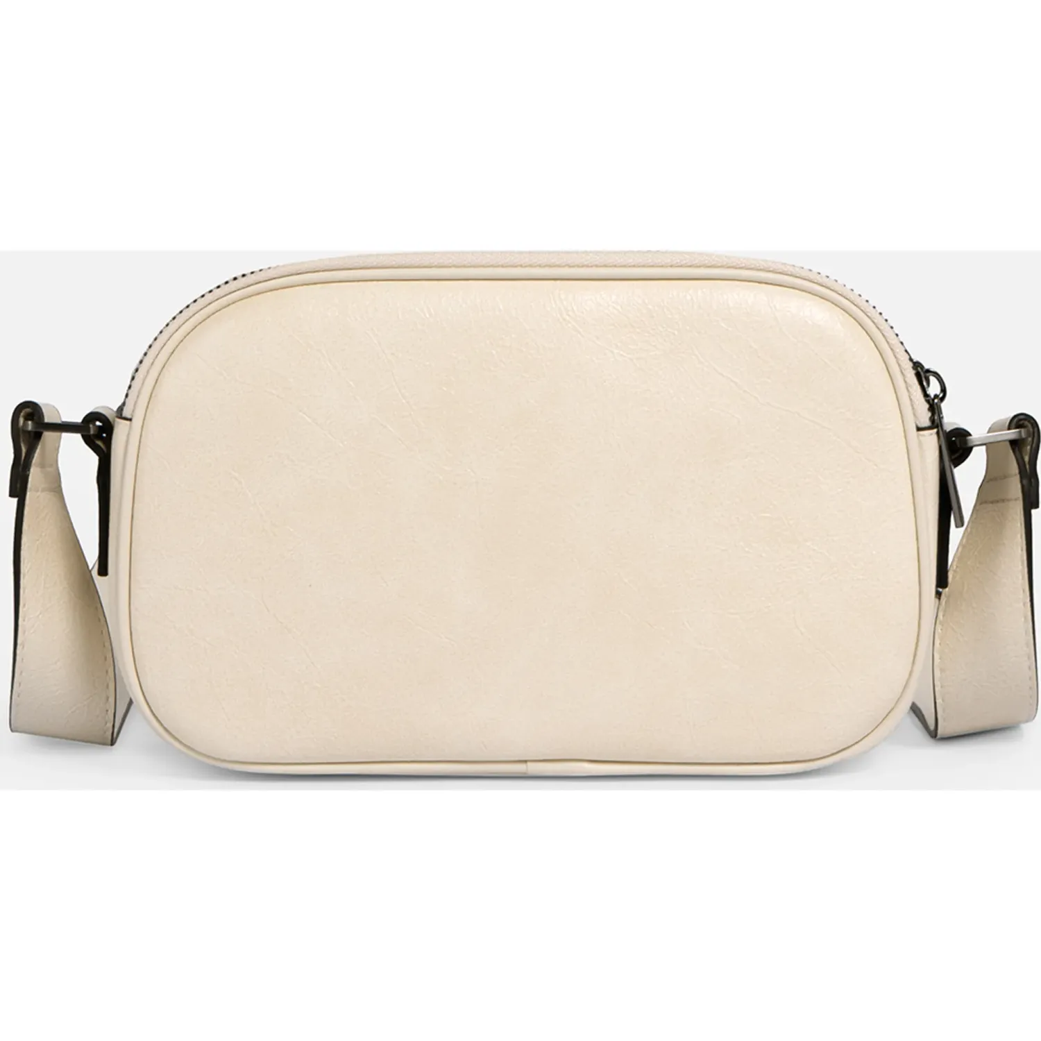 Bolso Crepier Crossbody Mujer Lara Mediano color hueso | Platanitos