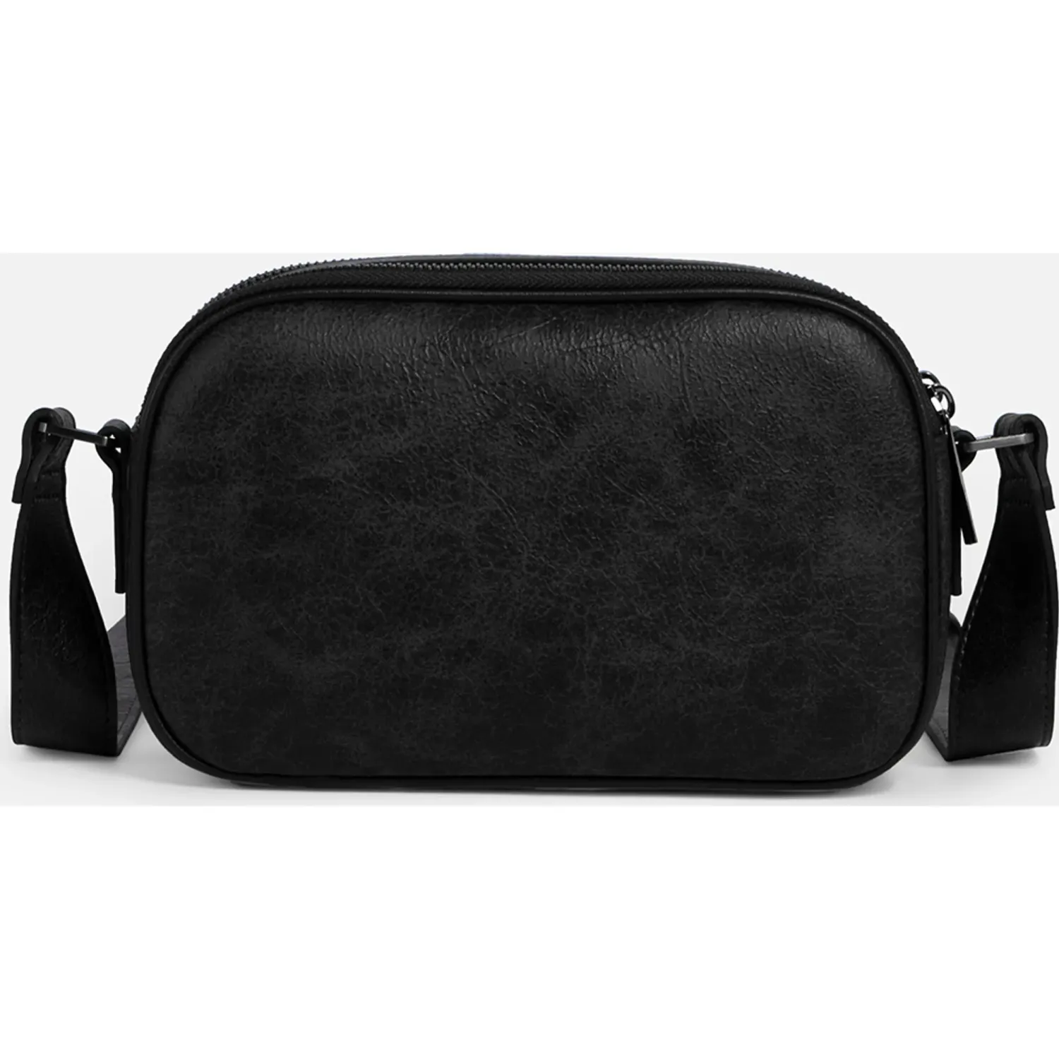 Bolso Crepier Crossbody Mujer Lara Mediano color negro | Platanitos