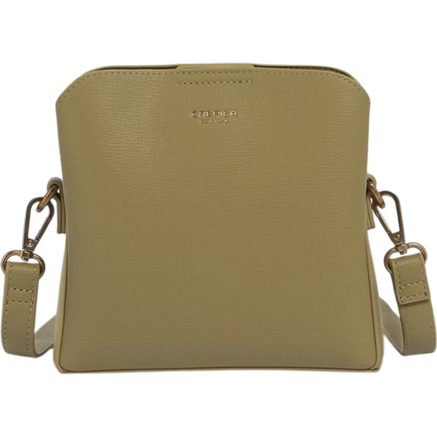 Bolso Crepier Crossbody Mujer Moirana Chico color olivo | Platanitos