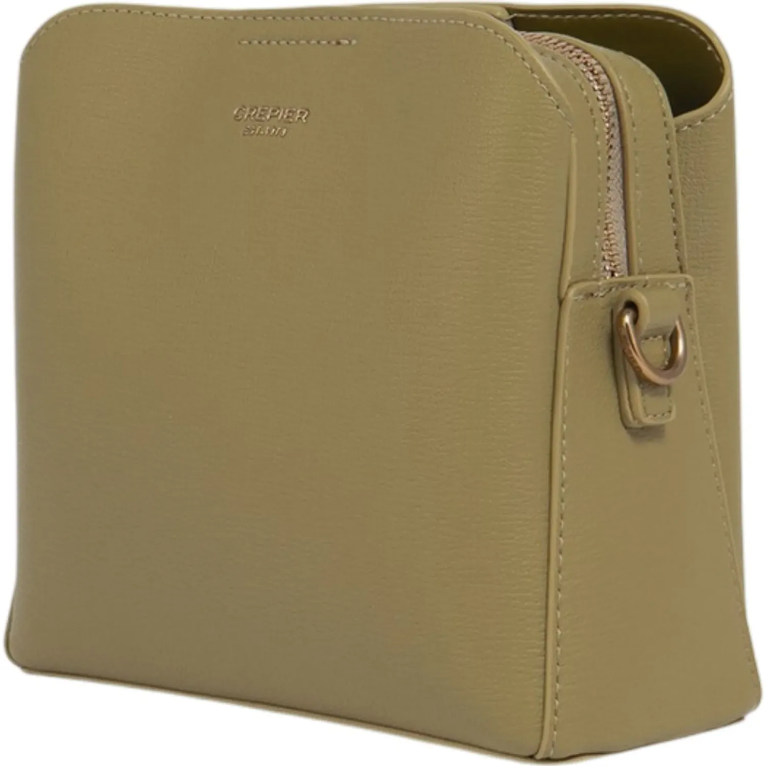 Bolso Crepier Crossbody Mujer Moirana Chico color olivo | Platanitos