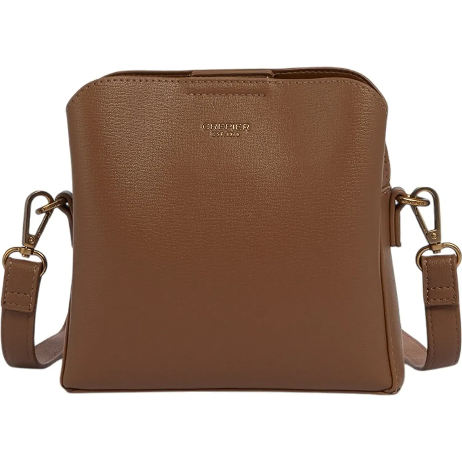 Bolso Crepier Crossbody Mujer Moirana Chico color toffee | Platanitos