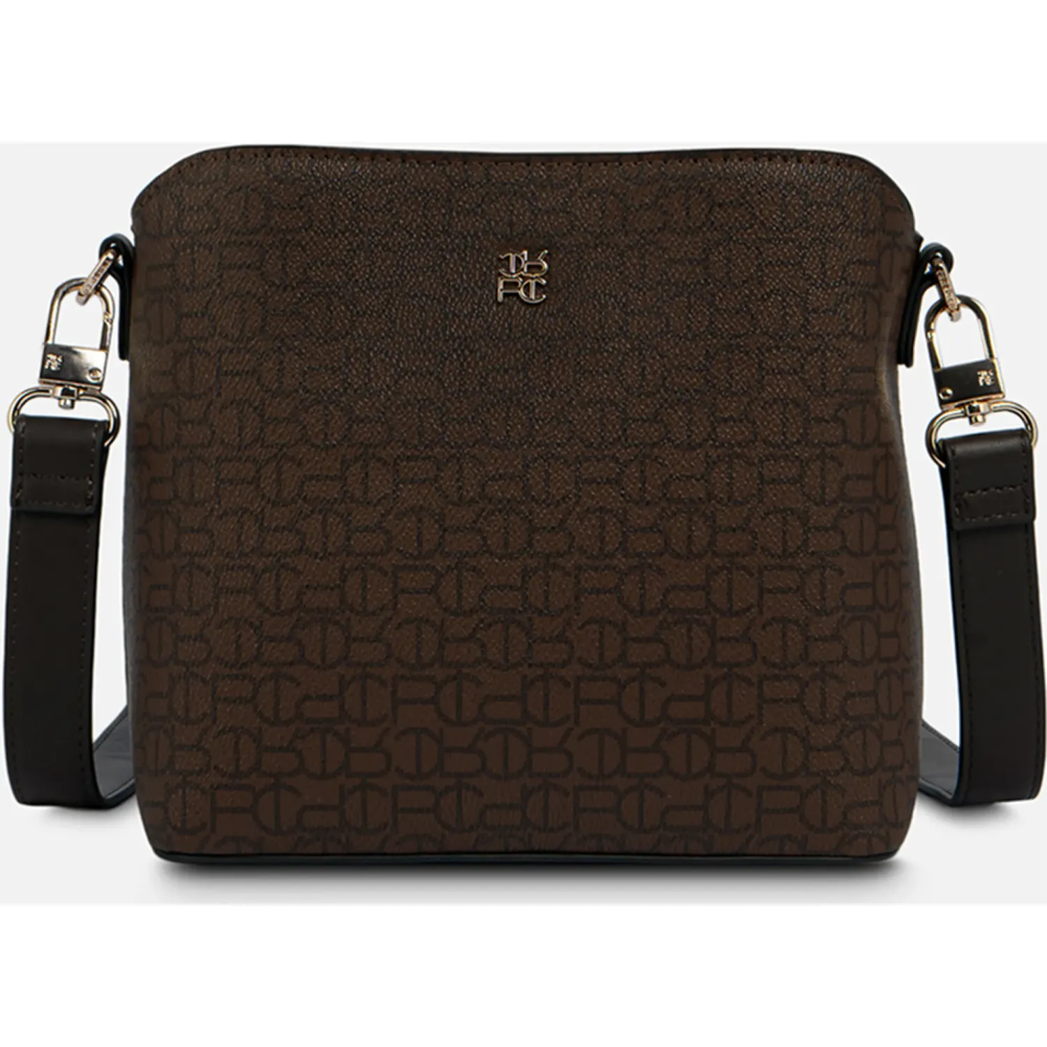 Bolso Crepier Crossbody Mujer Moirana Chico color marron oscuro | Platanitos