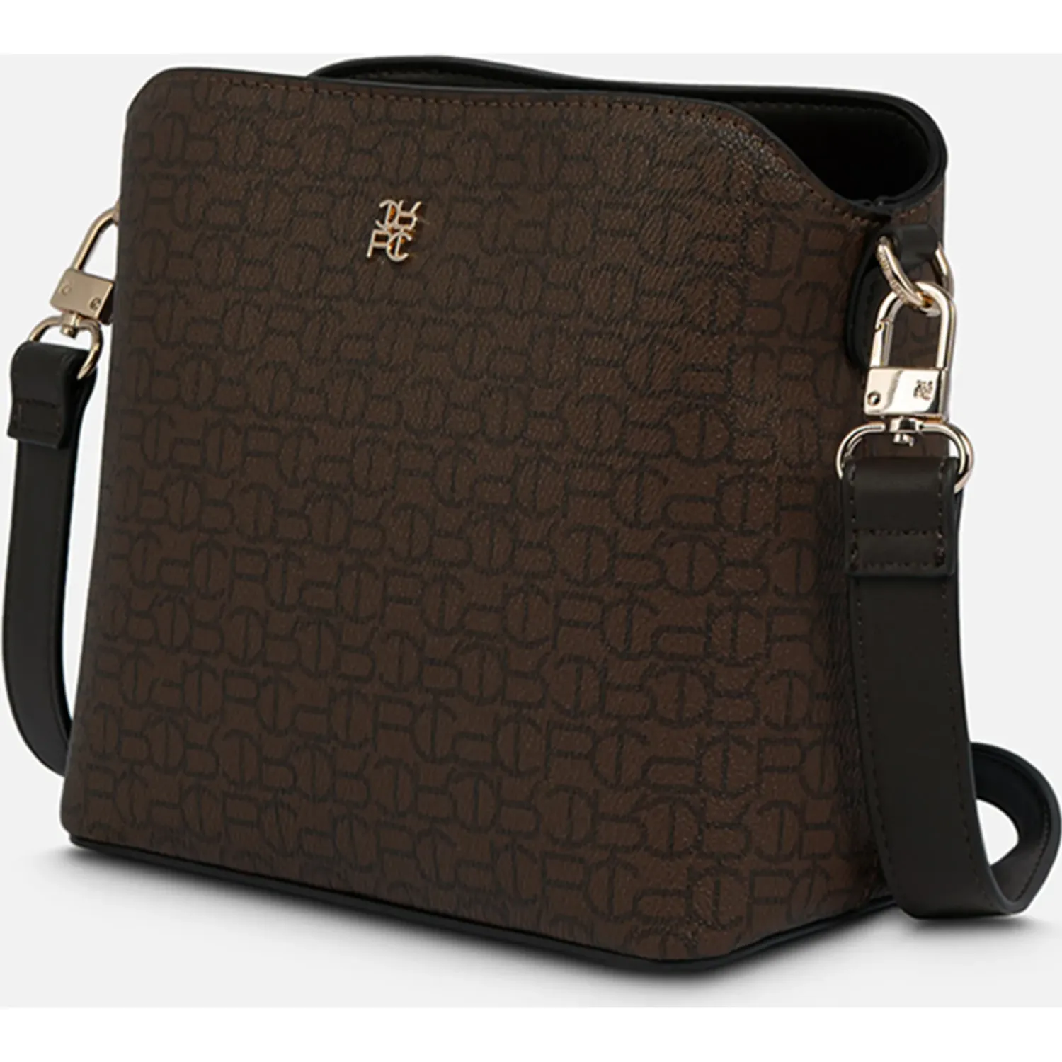 Bolso Crepier Crossbody Mujer Moirana Chico color marron oscuro | Platanitos