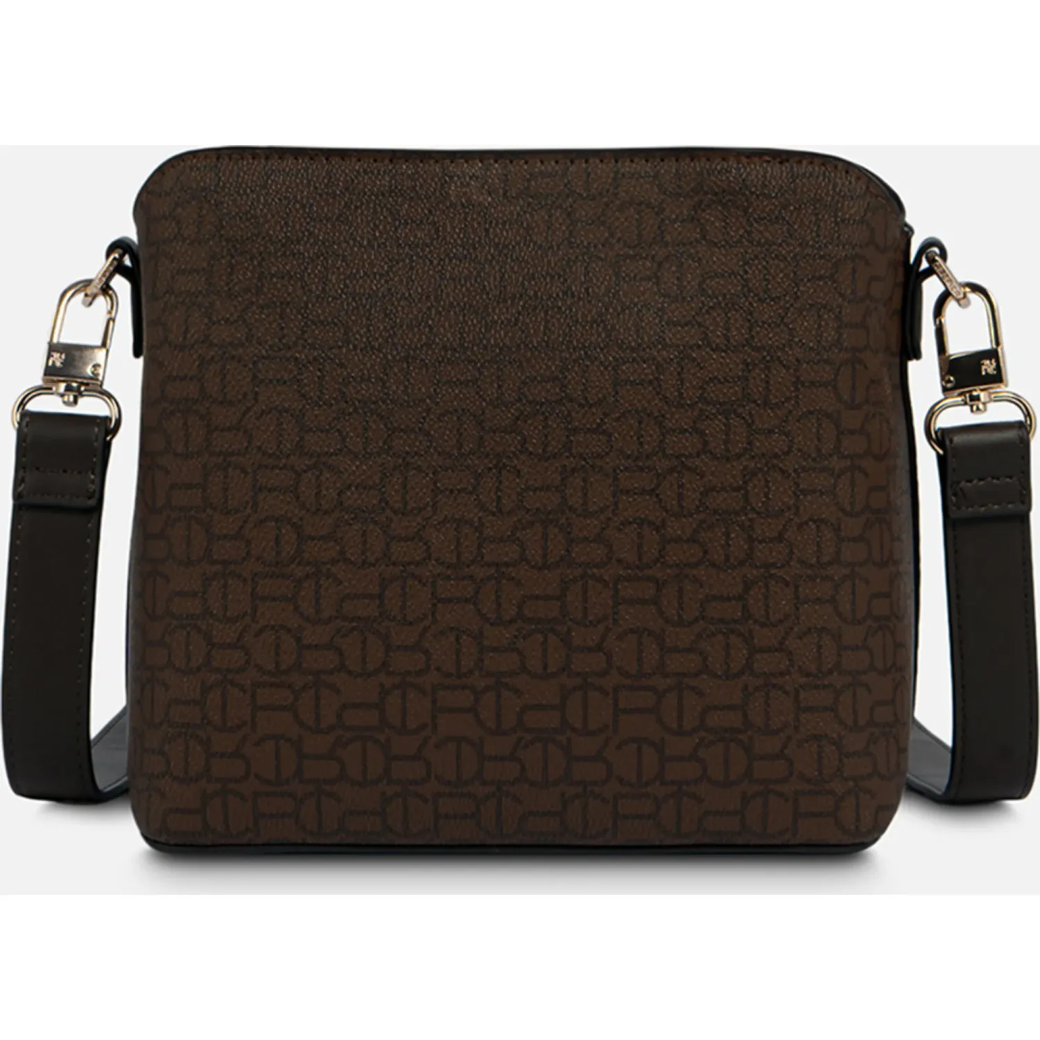 Bolso Crepier Crossbody Mujer Moirana Chico color marron oscuro | Platanitos