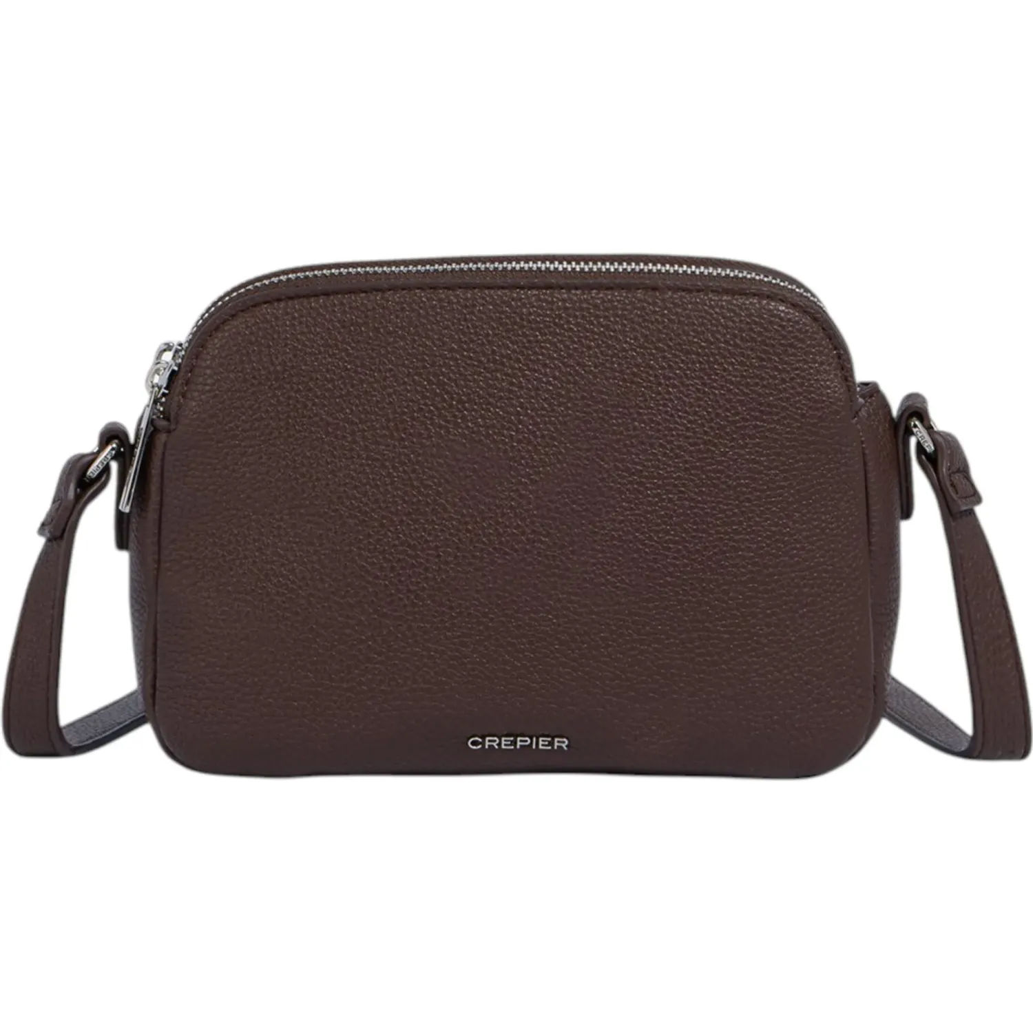 Bolso Crepier Crossbody Mujer Nelly Chico color marrón | Platanitos