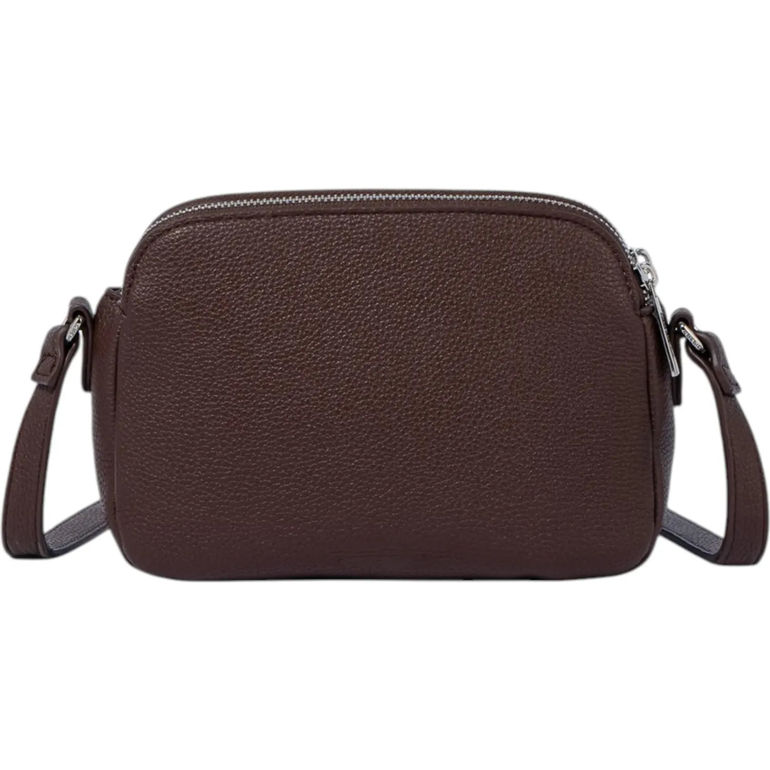 Bolso Crepier Crossbody Mujer Nelly Chico color marrón | Platanitos