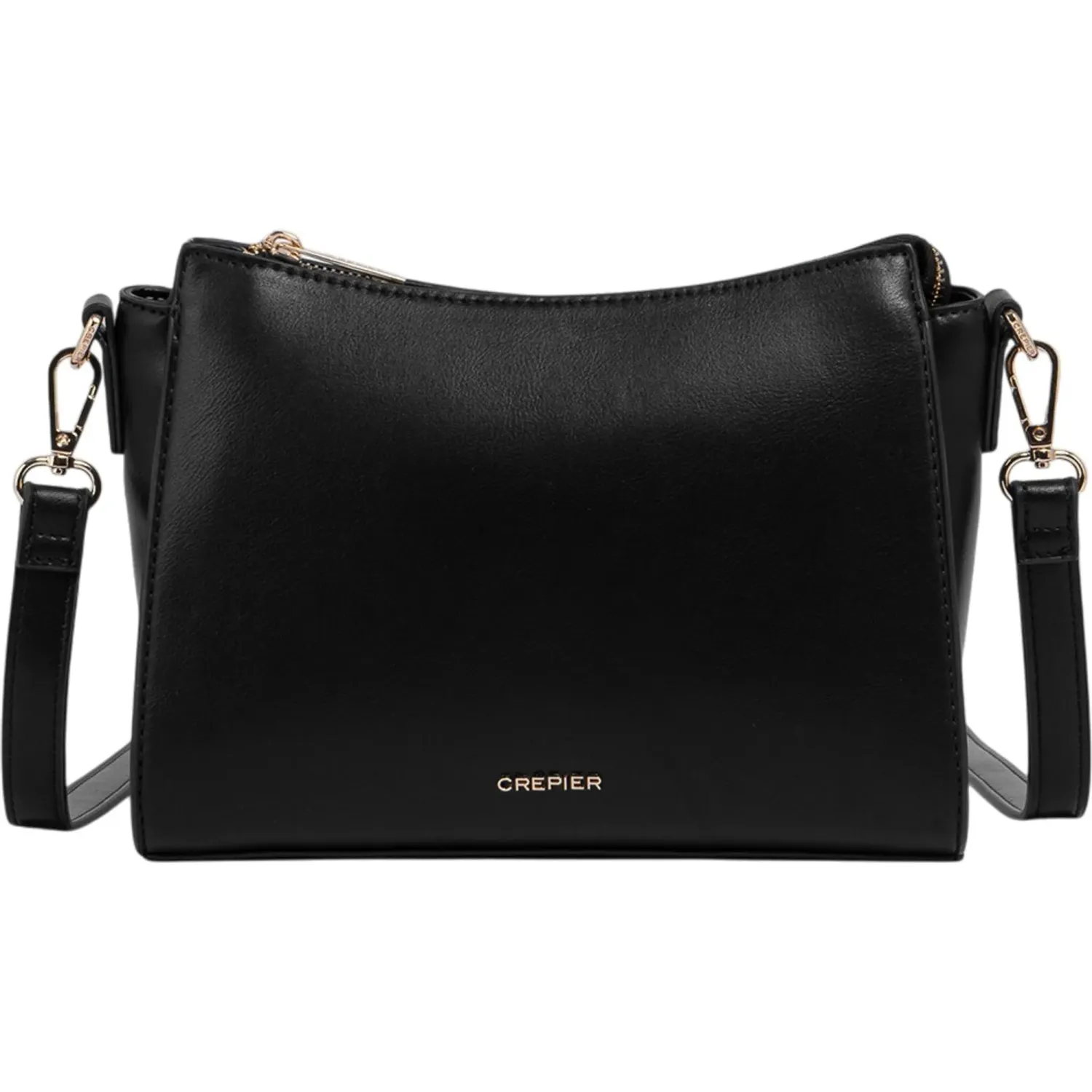 Bolso Crepier Crossbody Mujer Orielle Chico color negro | Platanitos