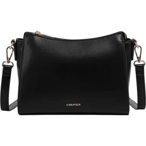 Bolso Crepier Crossbody Mujer Orielle Chico color negro | Platanitos