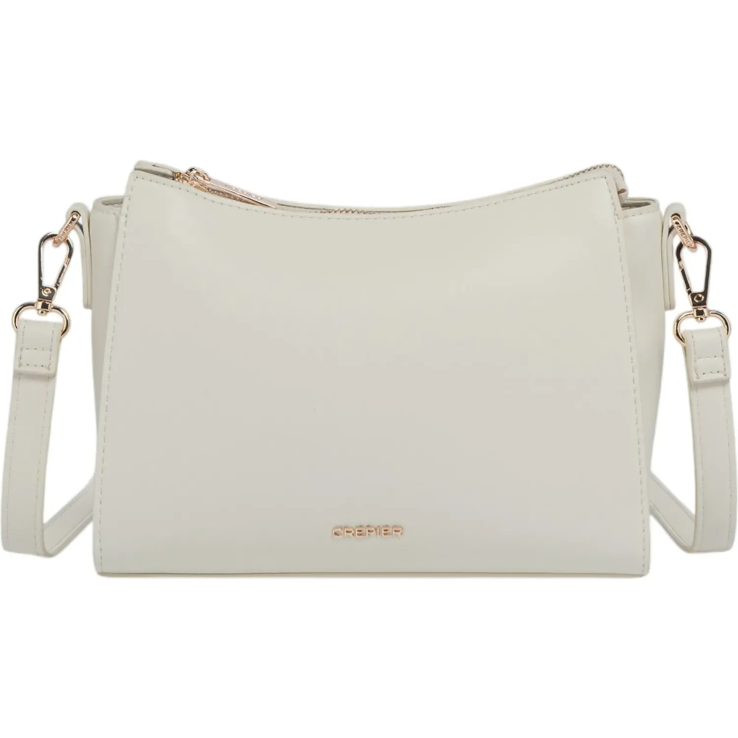 Bolso Crepier Crossbody Mujer Orielle Chico color hueso | Platanitos