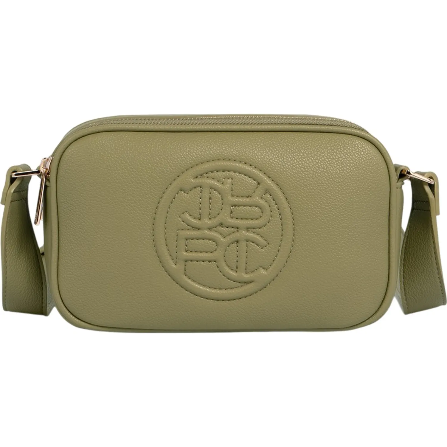 Bolso Crepier Crossbody Mujer Talía Mediano color olivo | Platanitos