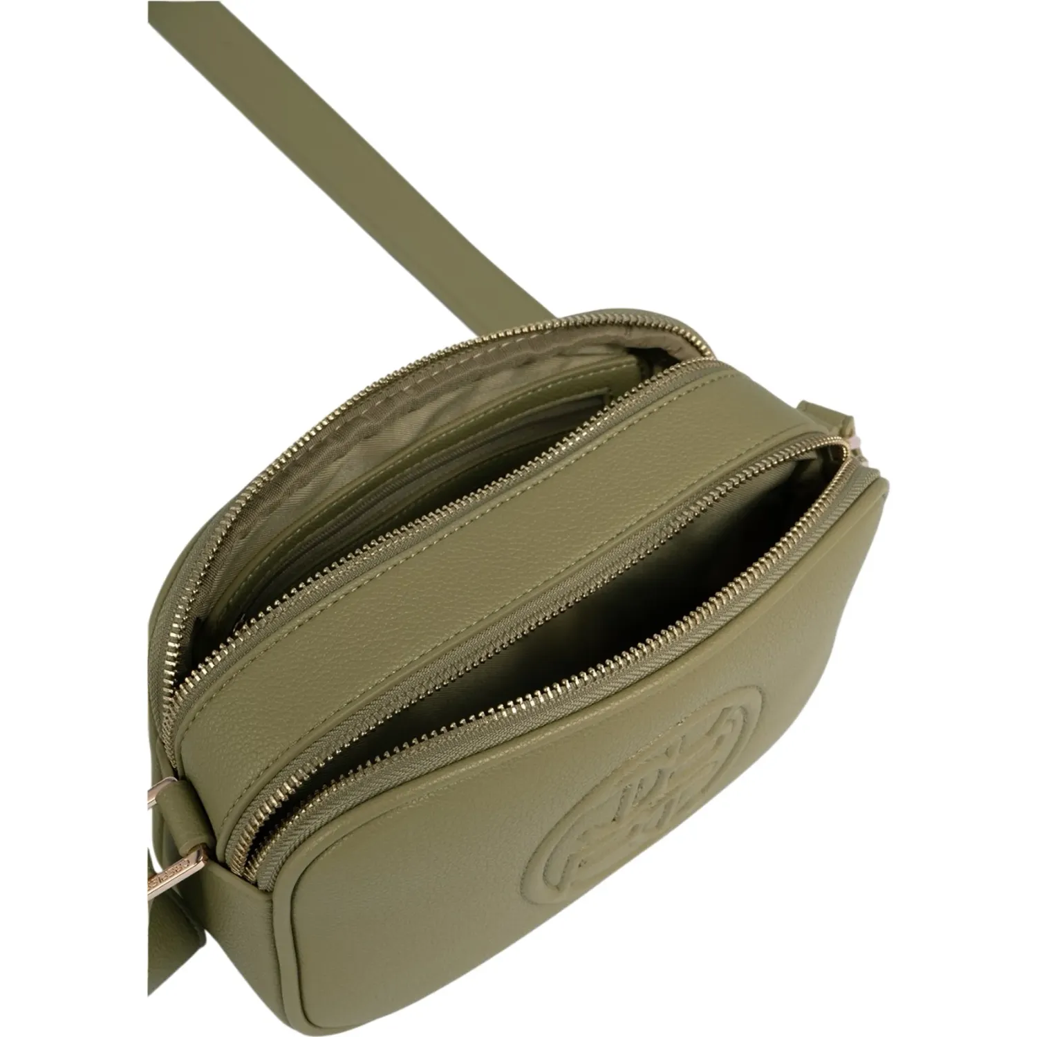 Bolso Crepier Crossbody Mujer Talía Mediano color olivo | Platanitos