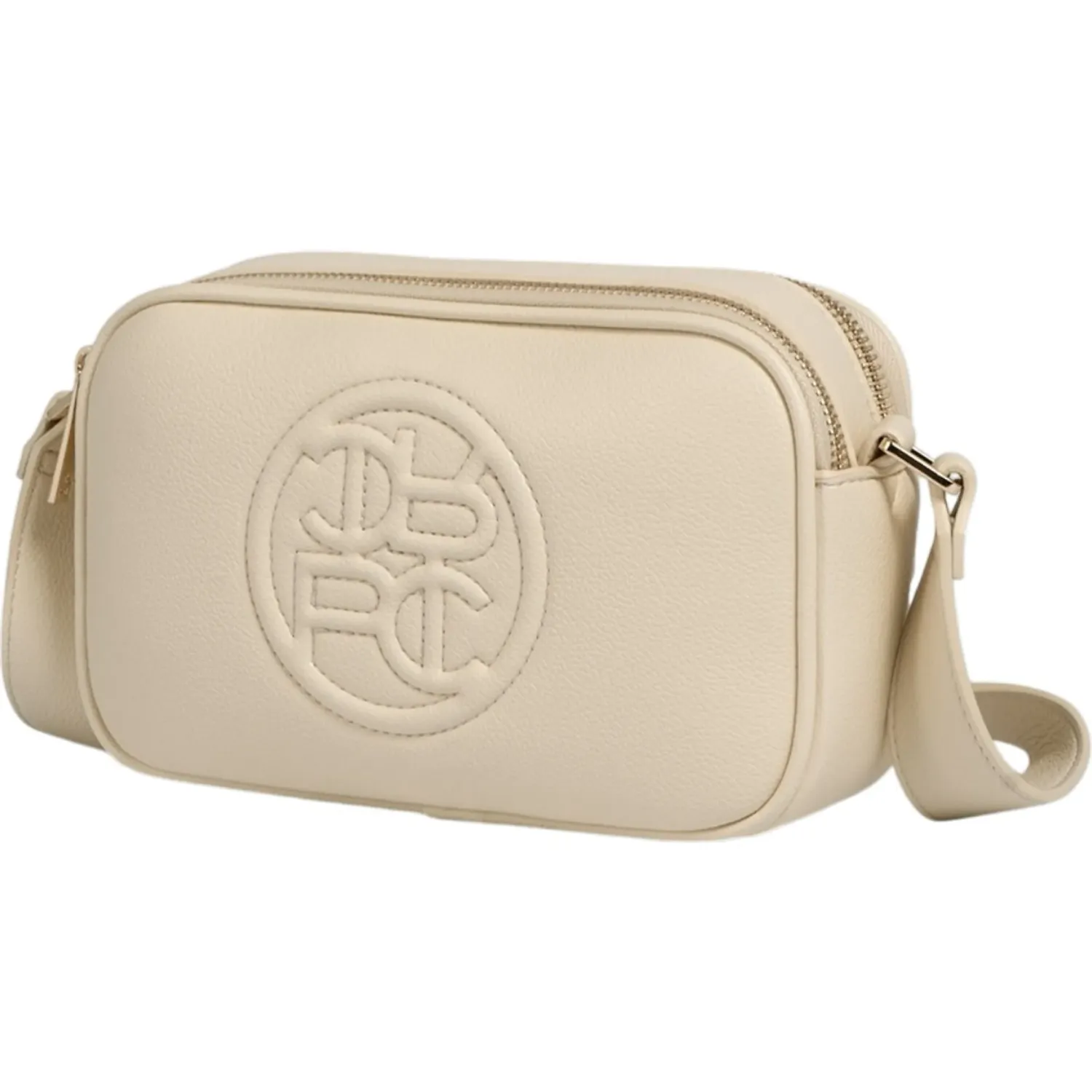 Bolso Crepier Crossbody Mujer Talía Mediano color vainilla | Platanitos