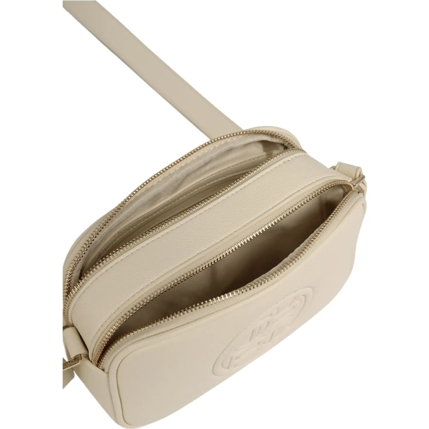 Bolso Crepier Crossbody Mujer Talía Mediano color vainilla | Platanitos