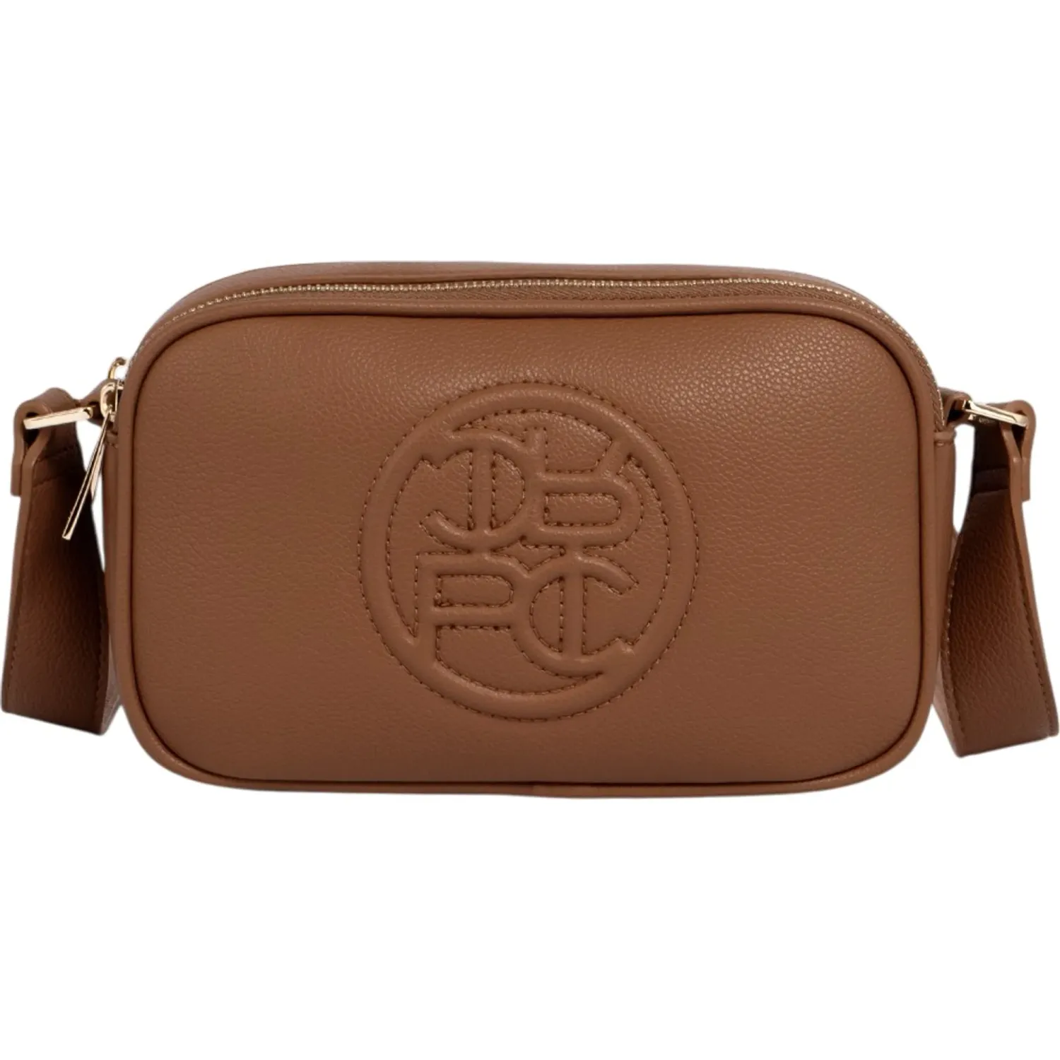 Bolso Crepier Crossbody Mujer Talía Mediano color toffee | Platanitos