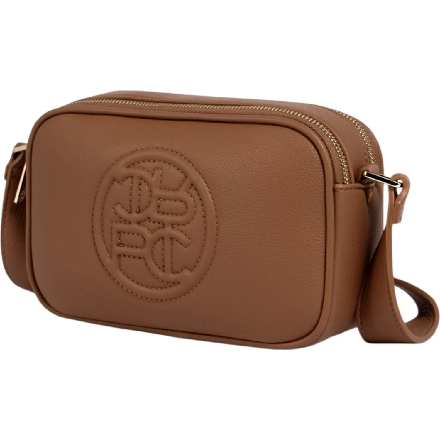 Bolso Crepier Crossbody Mujer Talía Mediano color toffee | Platanitos