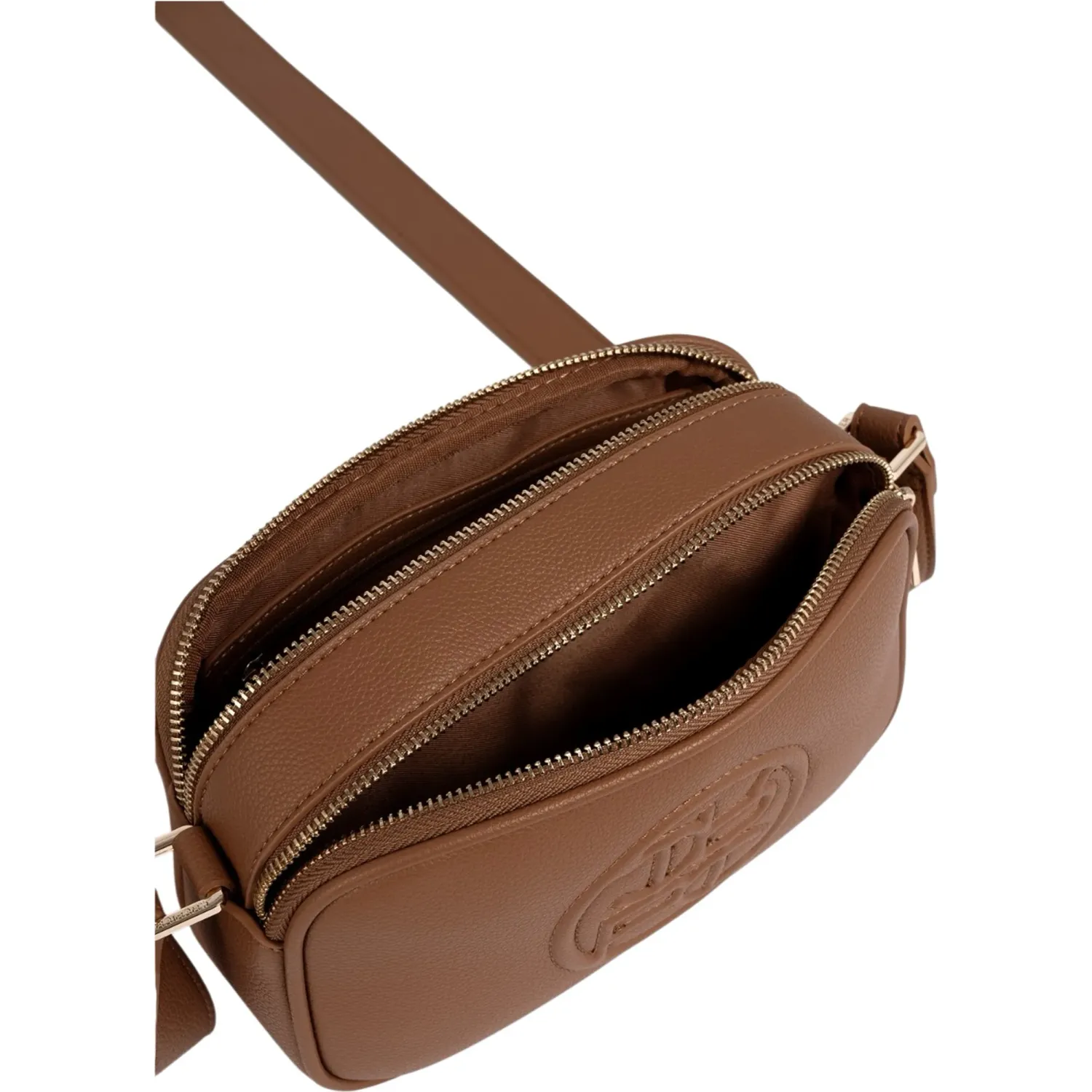 Bolso Crepier Crossbody Mujer Talía Mediano color toffee | Platanitos