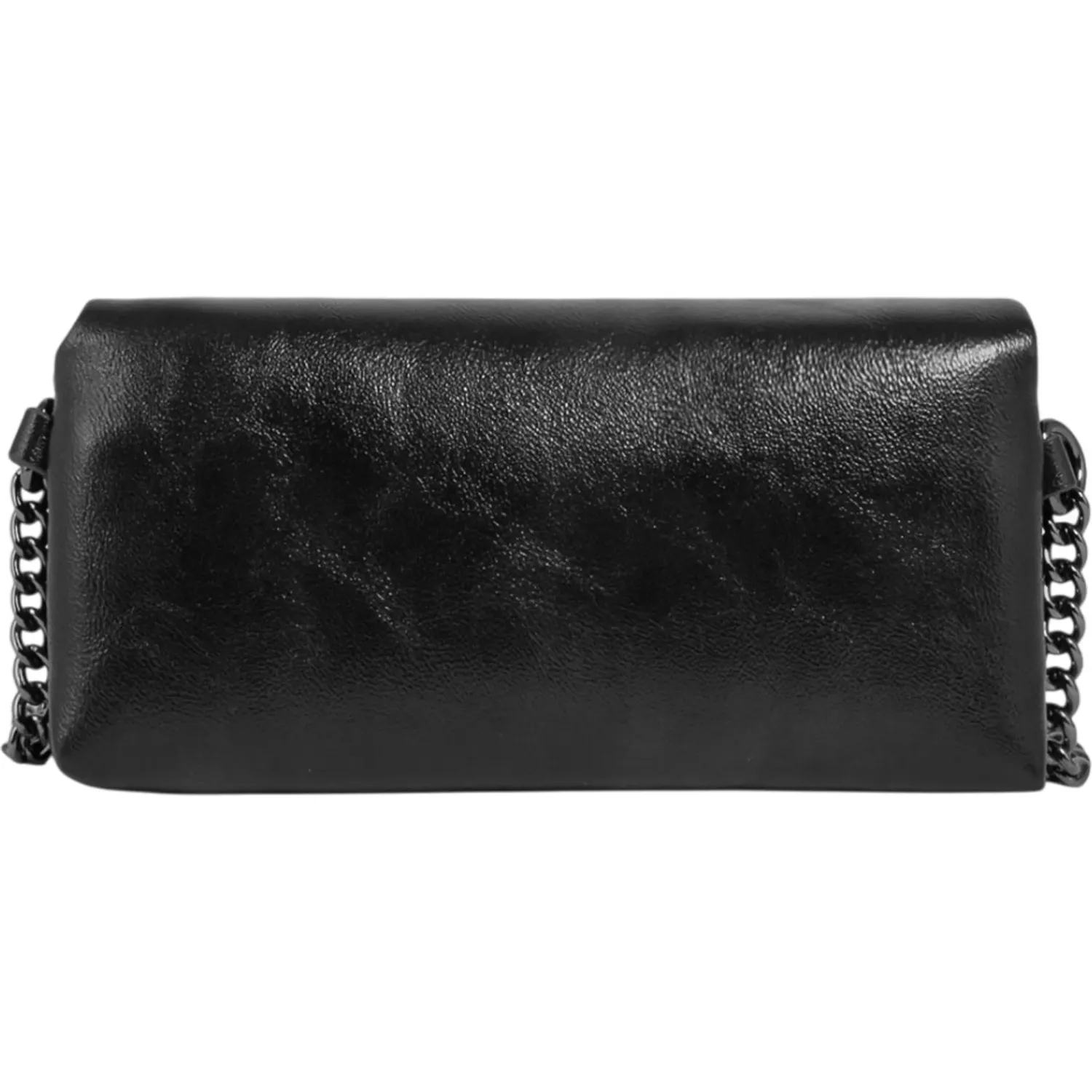 Bolso Crepier Flap Mujer Kali Chico color negro | Platanitos
