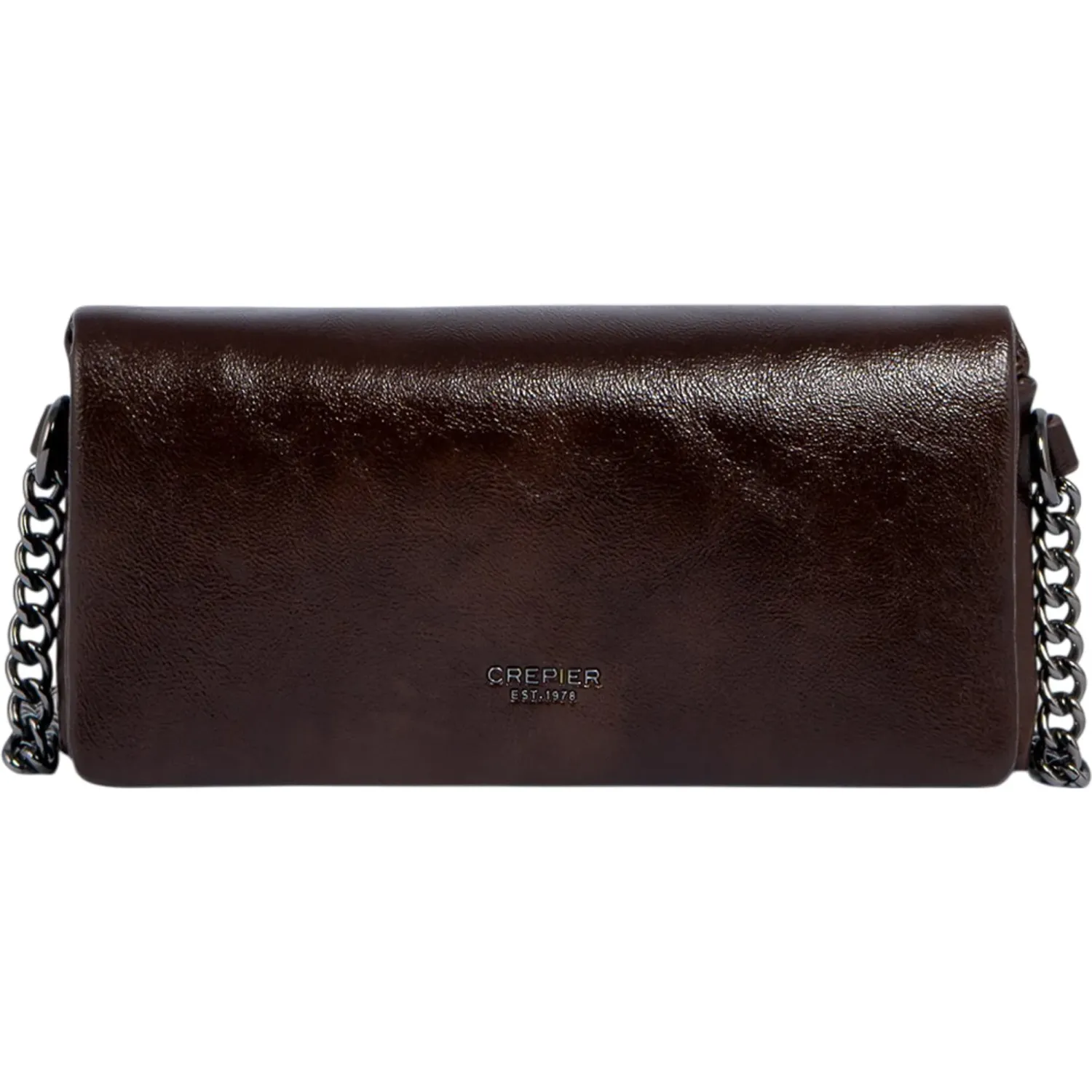 Bolso Crepier Flap Mujer Kali Chico color marrón | Platanitos