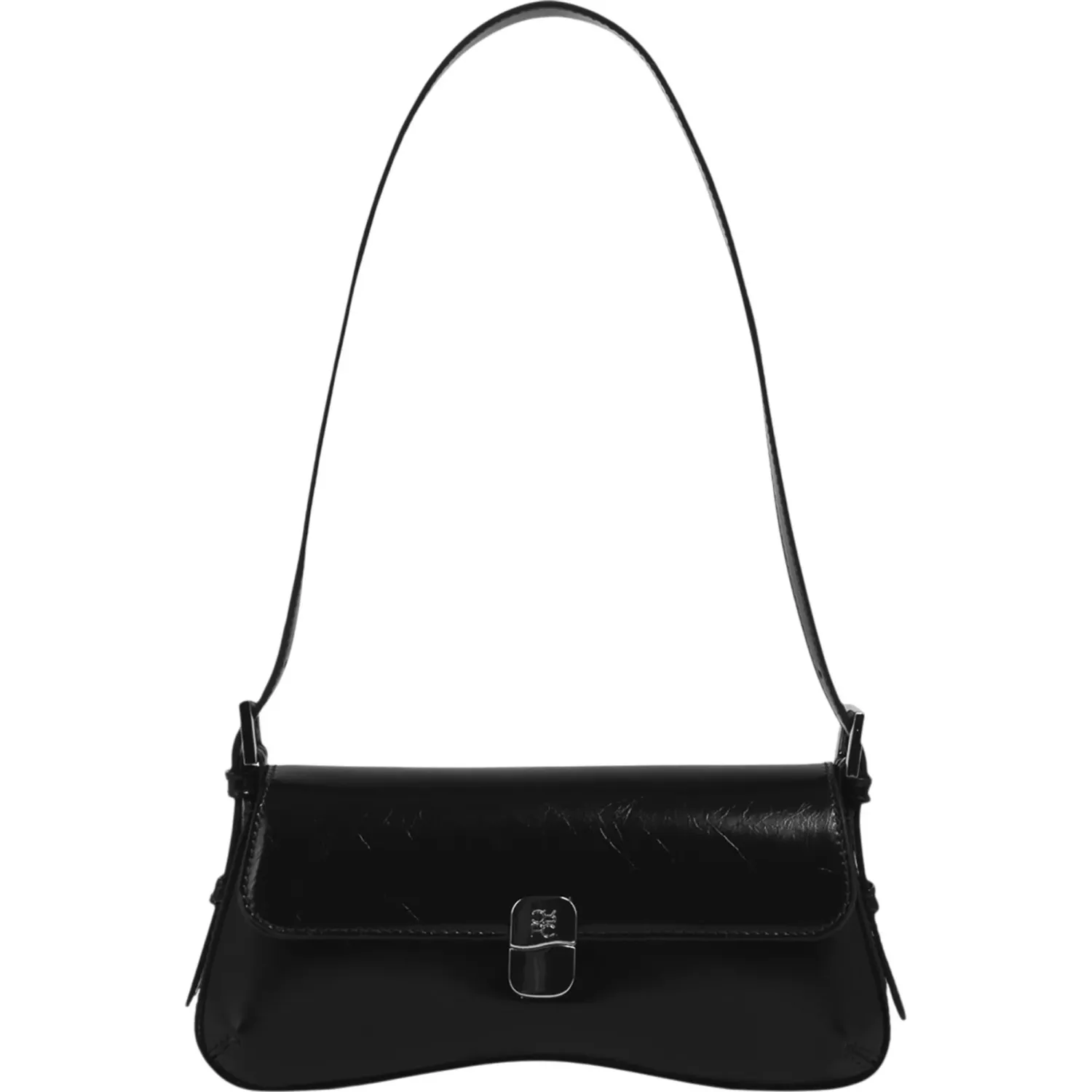 Bolso Crepier Flap Mujer Lois Chico color negro | Platanitos