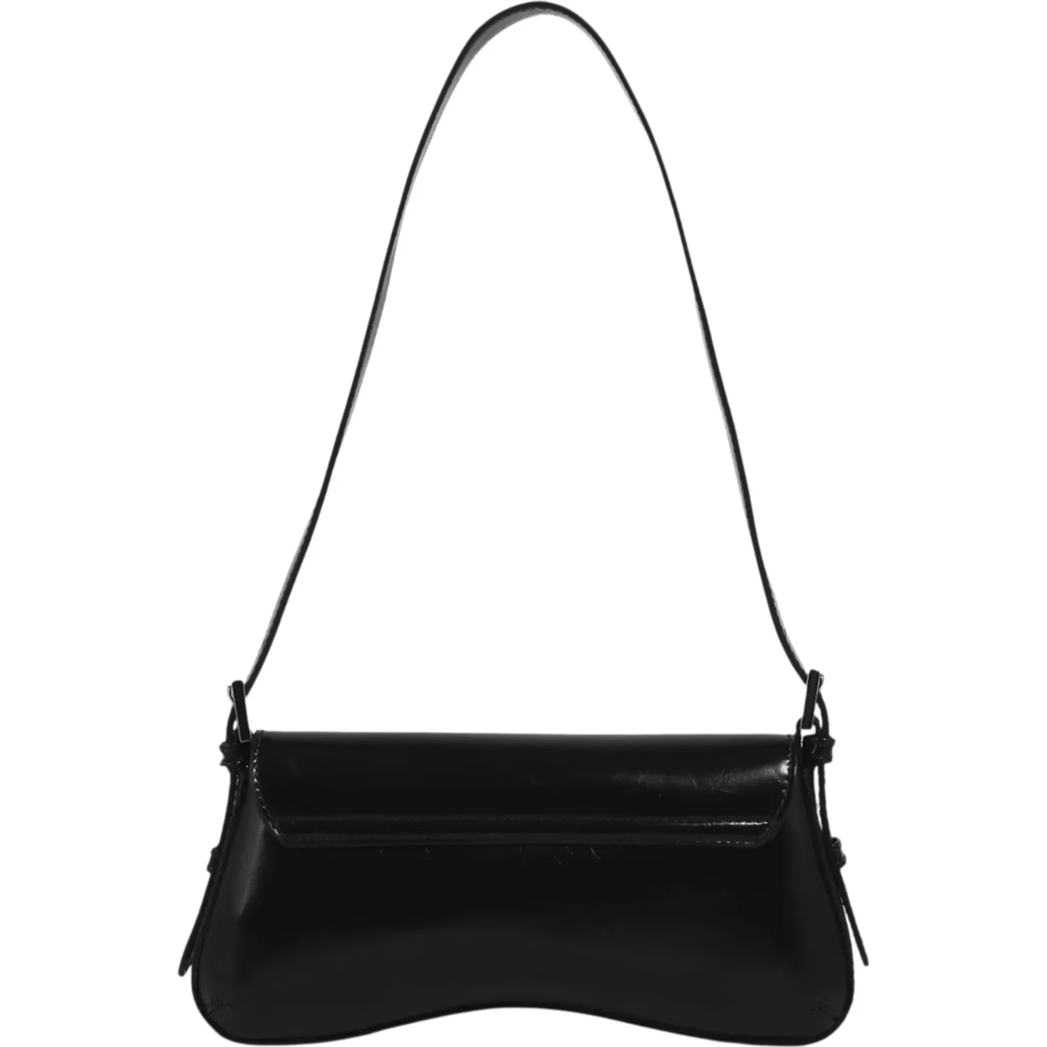 Bolso Crepier Flap Mujer Lois Chico color negro | Platanitos