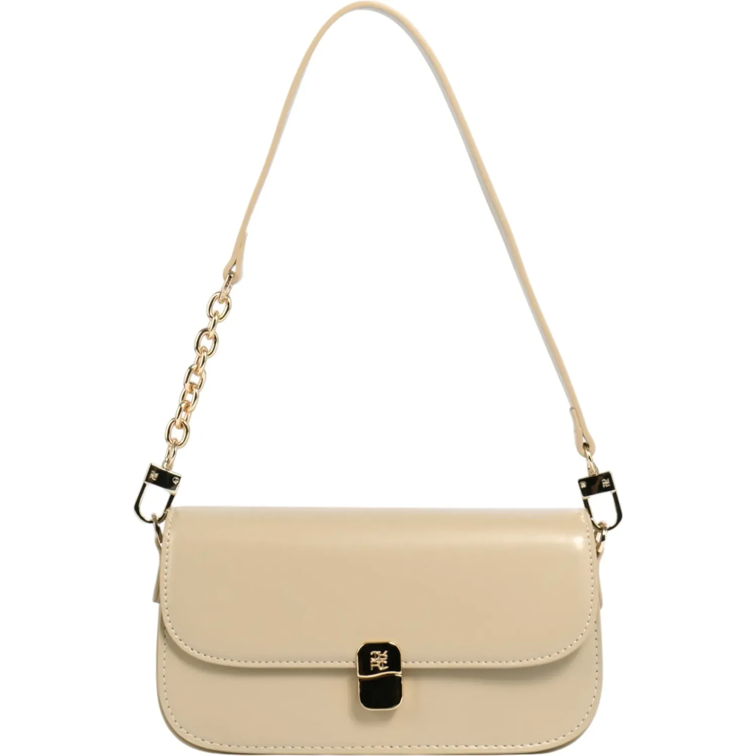 Bolso Crepier Flap Mujer Nara Chico color beige | Platanitos