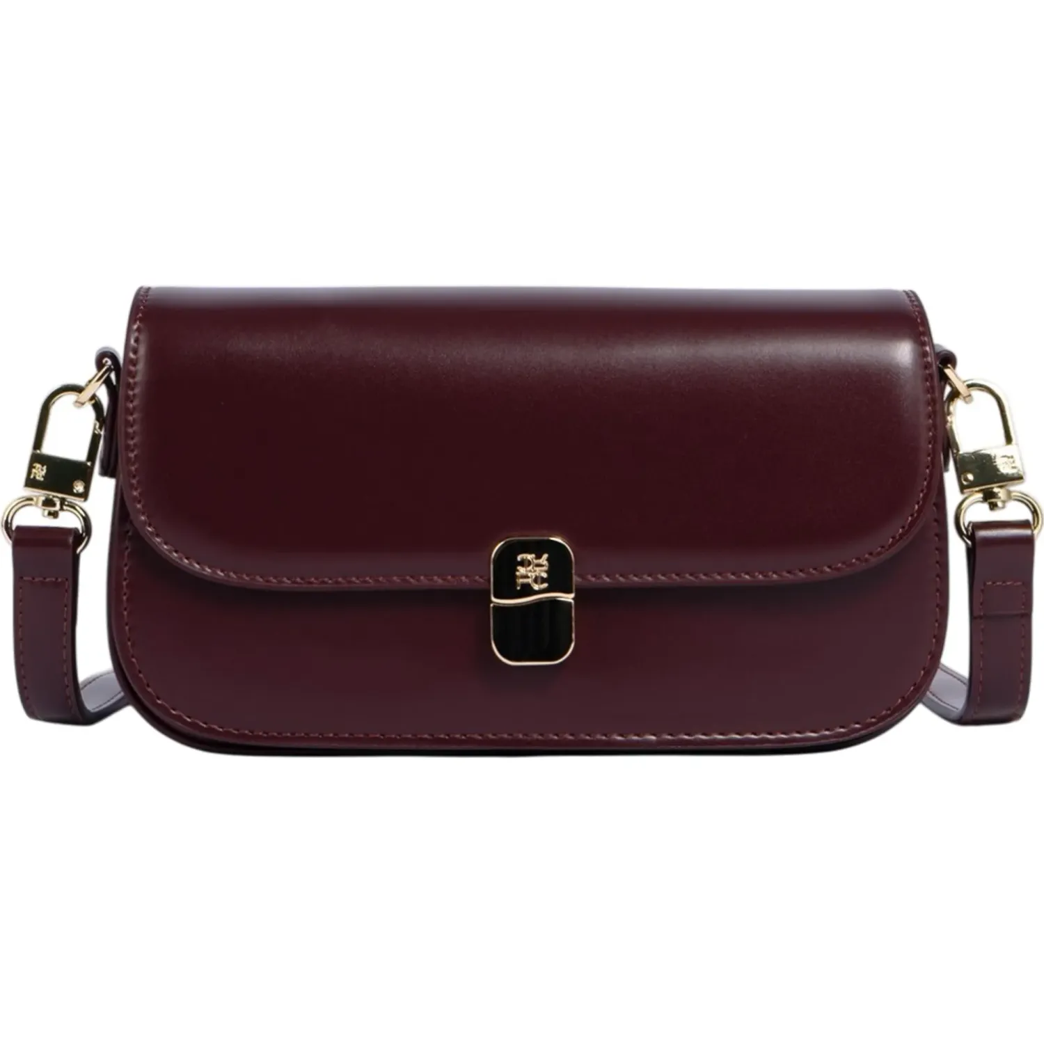 Bolso Crepier Flap Mujer Nara Chico color burgundy | Platanitos