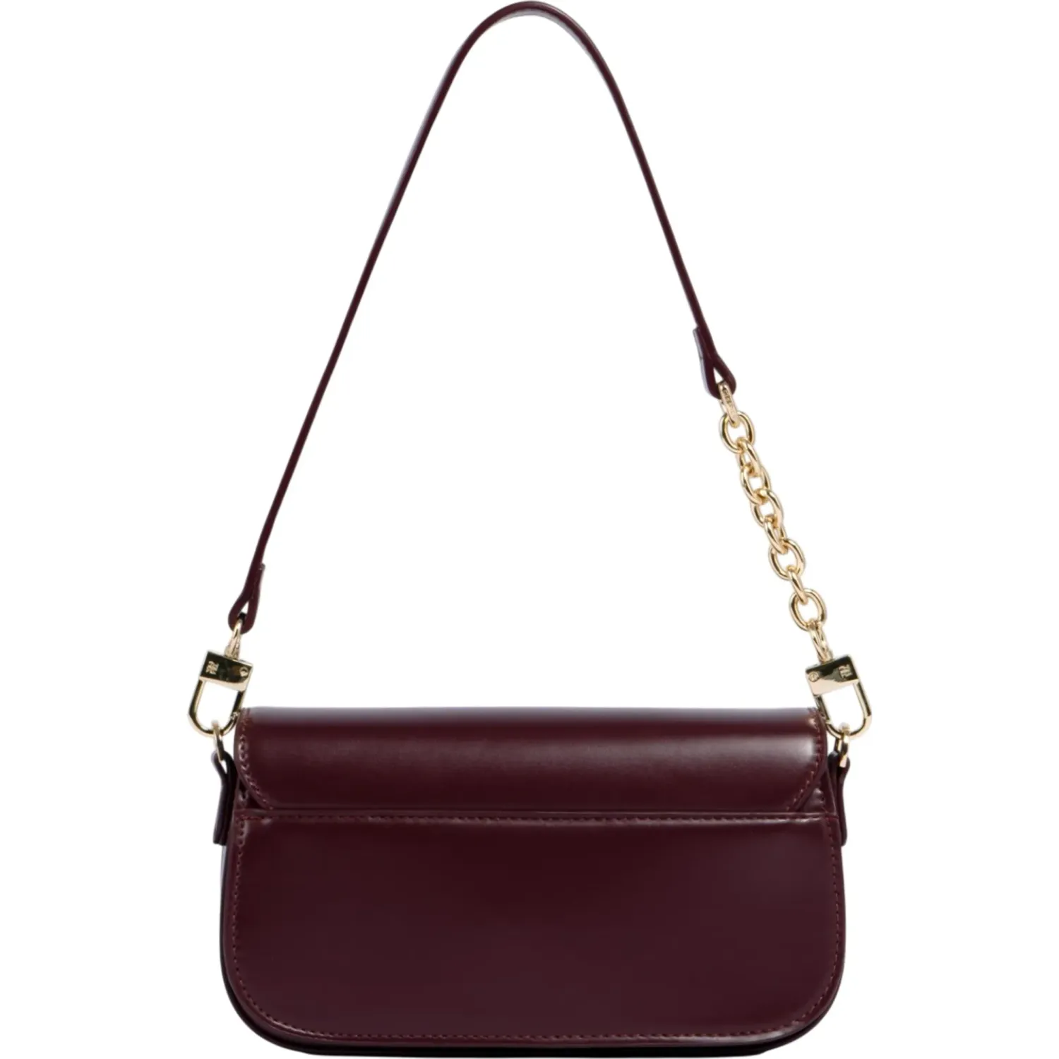 Bolso Crepier Flap Mujer Nara Chico color burgundy | Platanitos