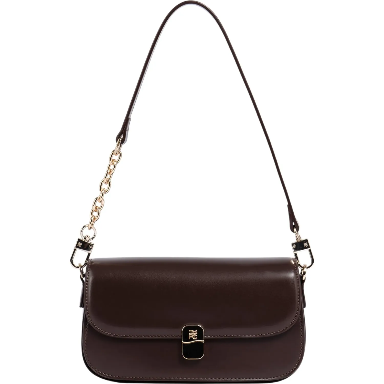 Bolso Crepier Flap Mujer Nara Chico color marron oscuro | Platanitos