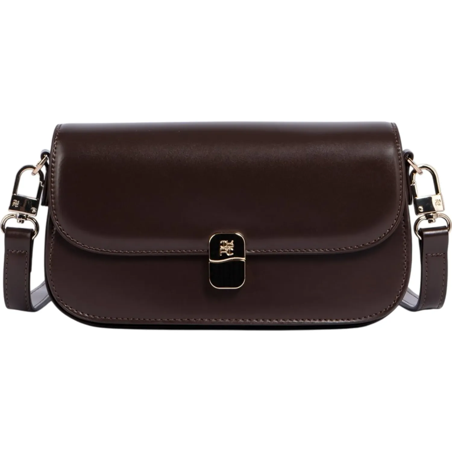 Bolso Crepier Flap Mujer Nara Chico color marron oscuro | Platanitos