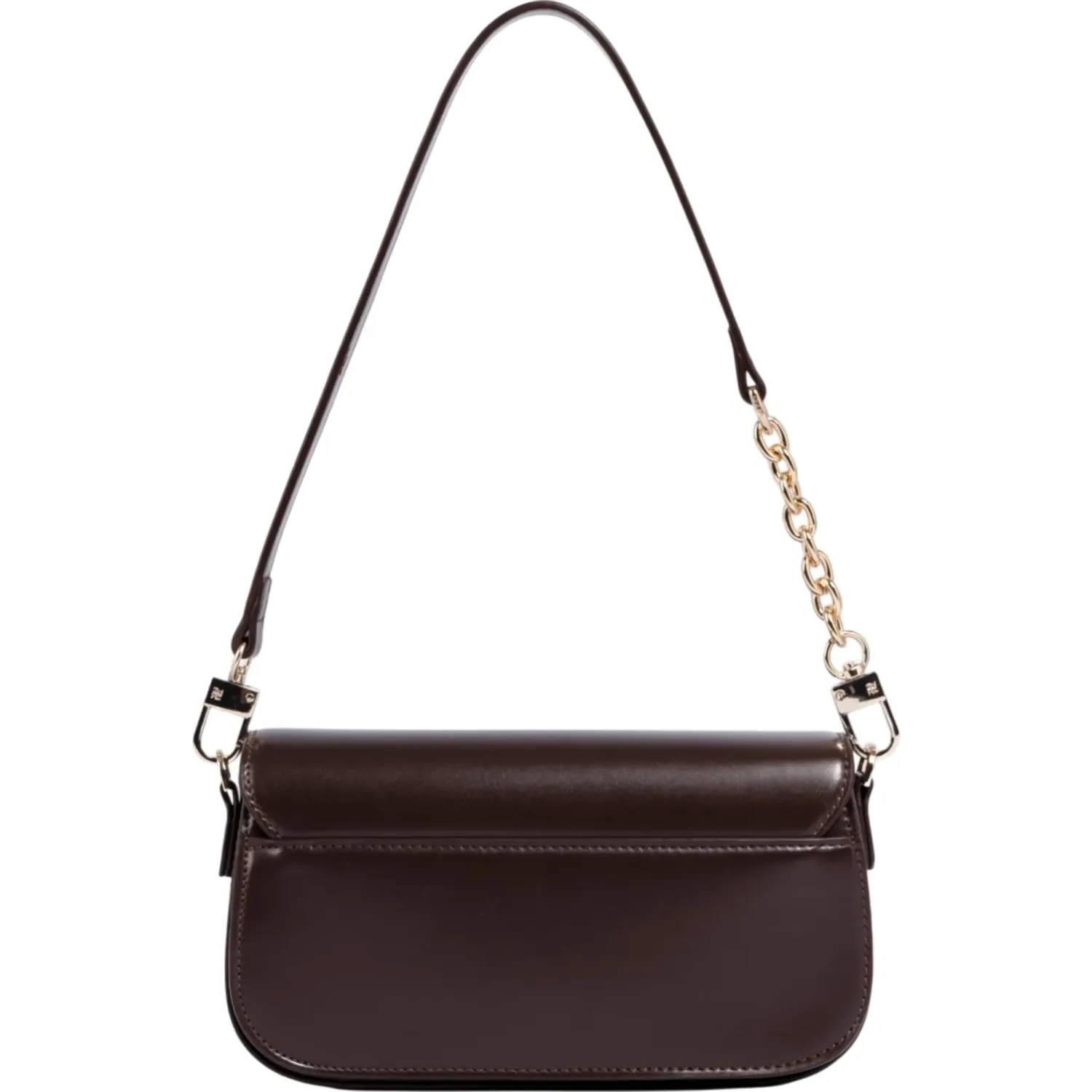 Bolso Crepier Flap Mujer Nara Chico color marron oscuro | Platanitos