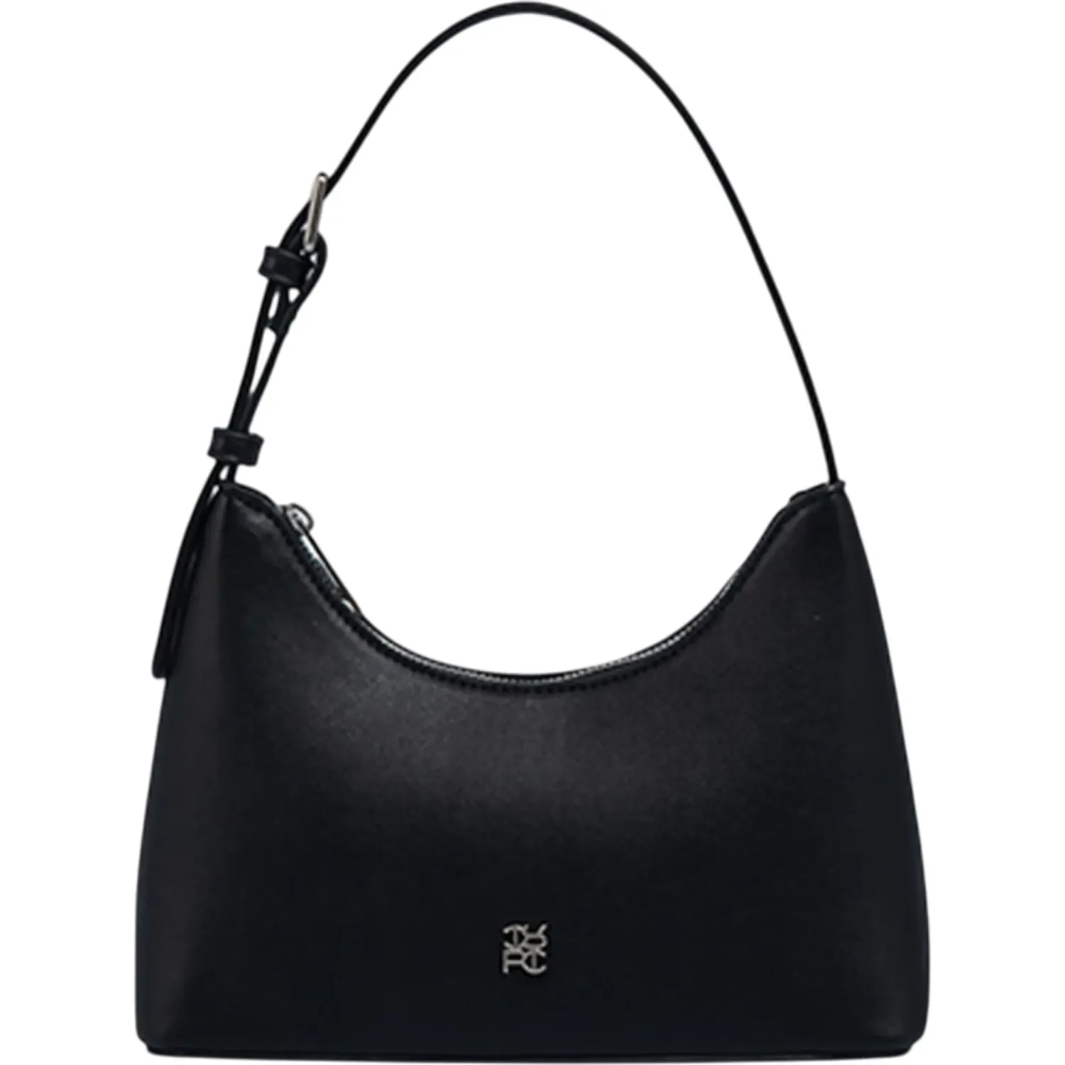 Bolso Crepier Hobo Mujer Abril Chico color negro | Platanitos