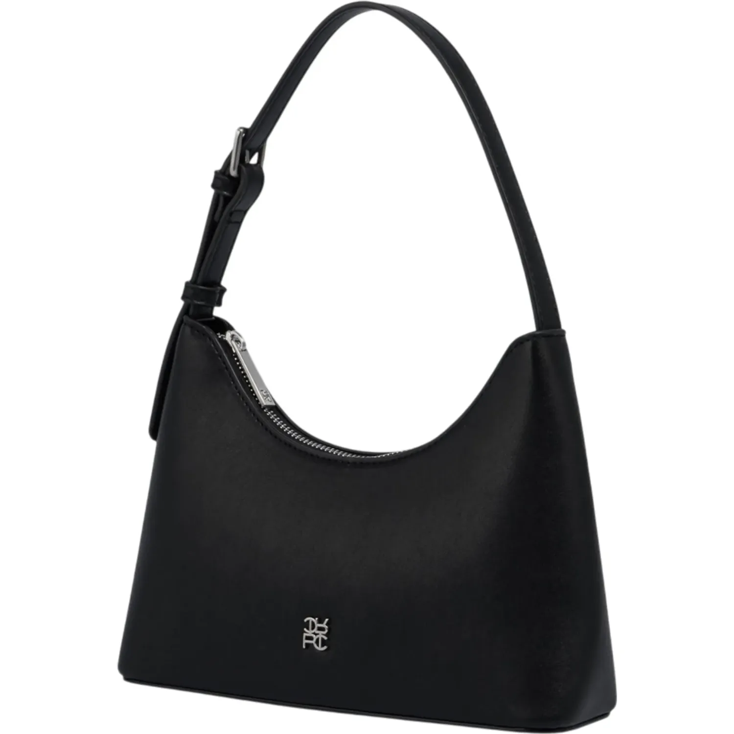Bolso Crepier Hobo Mujer Abril Chico color negro | Platanitos