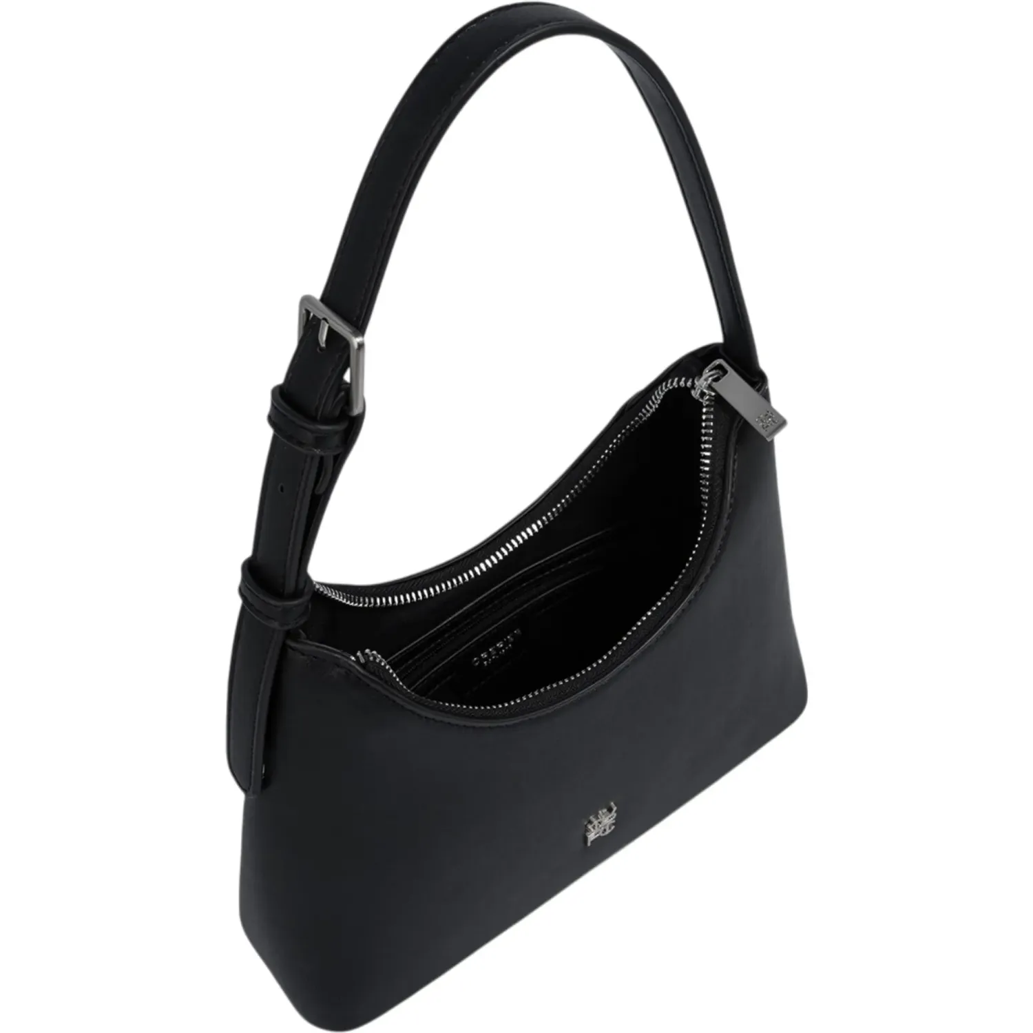 Bolso Crepier Hobo Mujer Abril Chico color negro | Platanitos