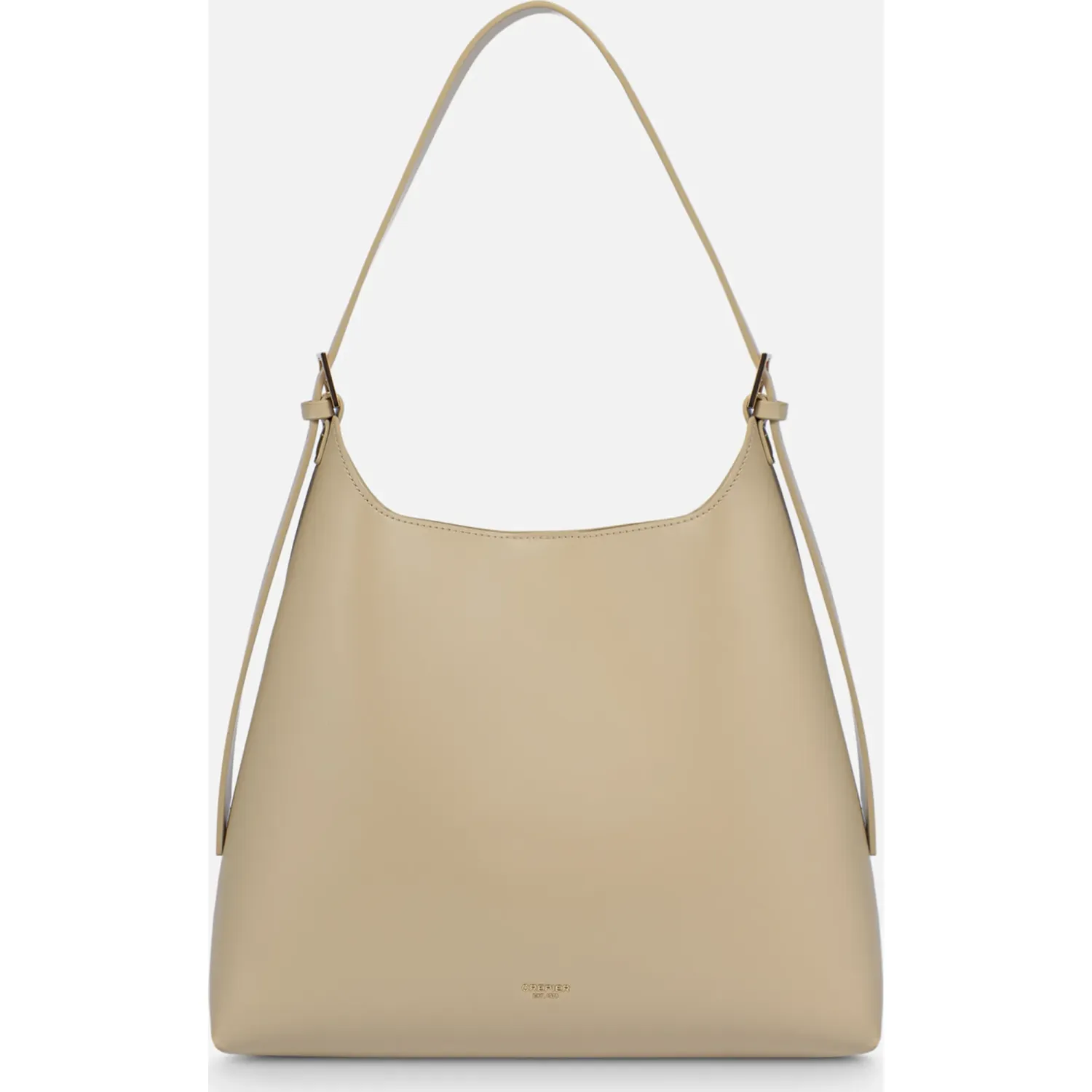 Bolso Crepier Hobo Mujer Eleonora Grande color beige | Platanitos