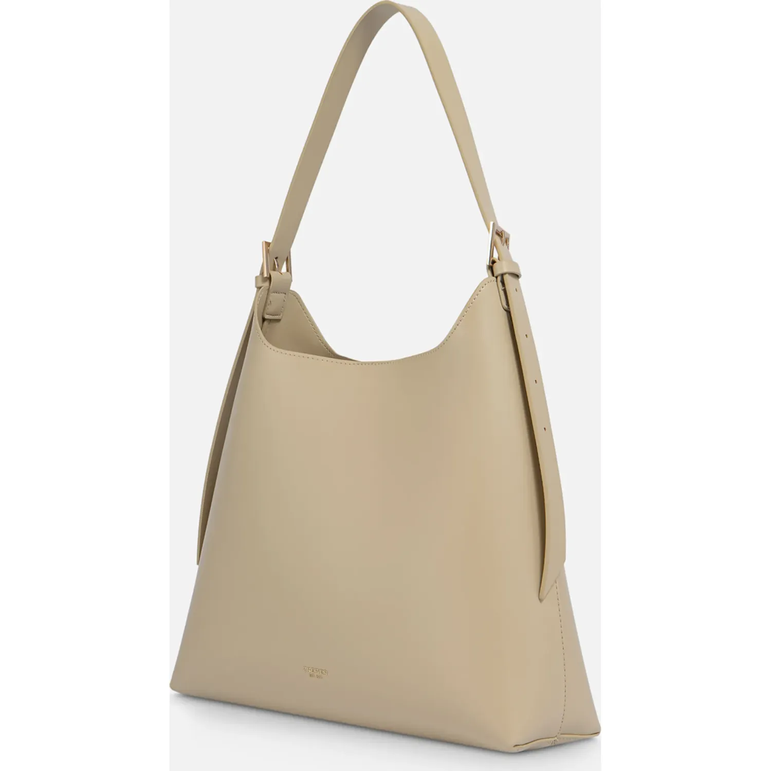 Bolso Crepier Hobo Mujer Eleonora Grande color beige | Platanitos