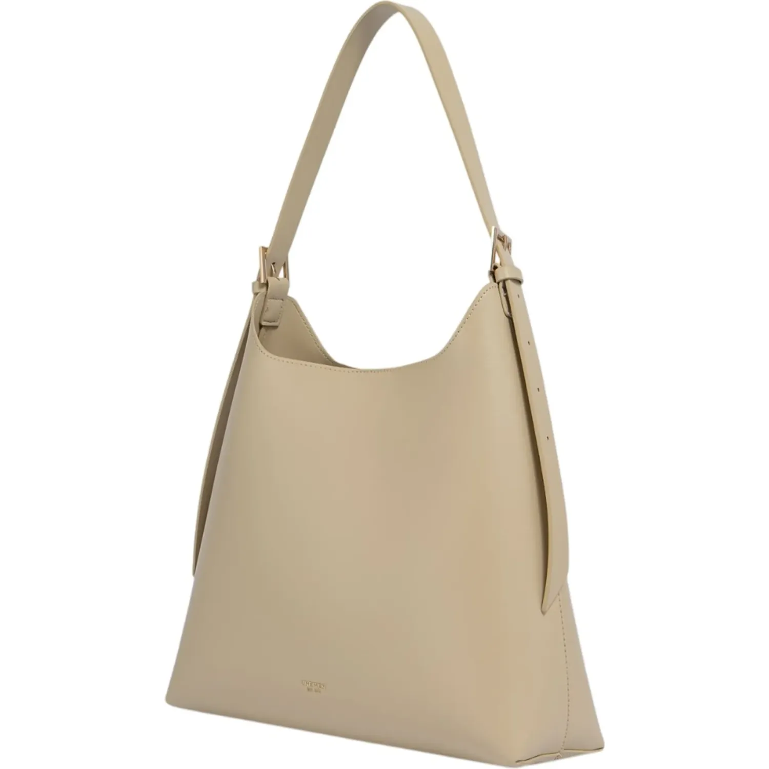 Bolso Crepier Hobo Mujer Eleonora Grande color beige | Platanitos