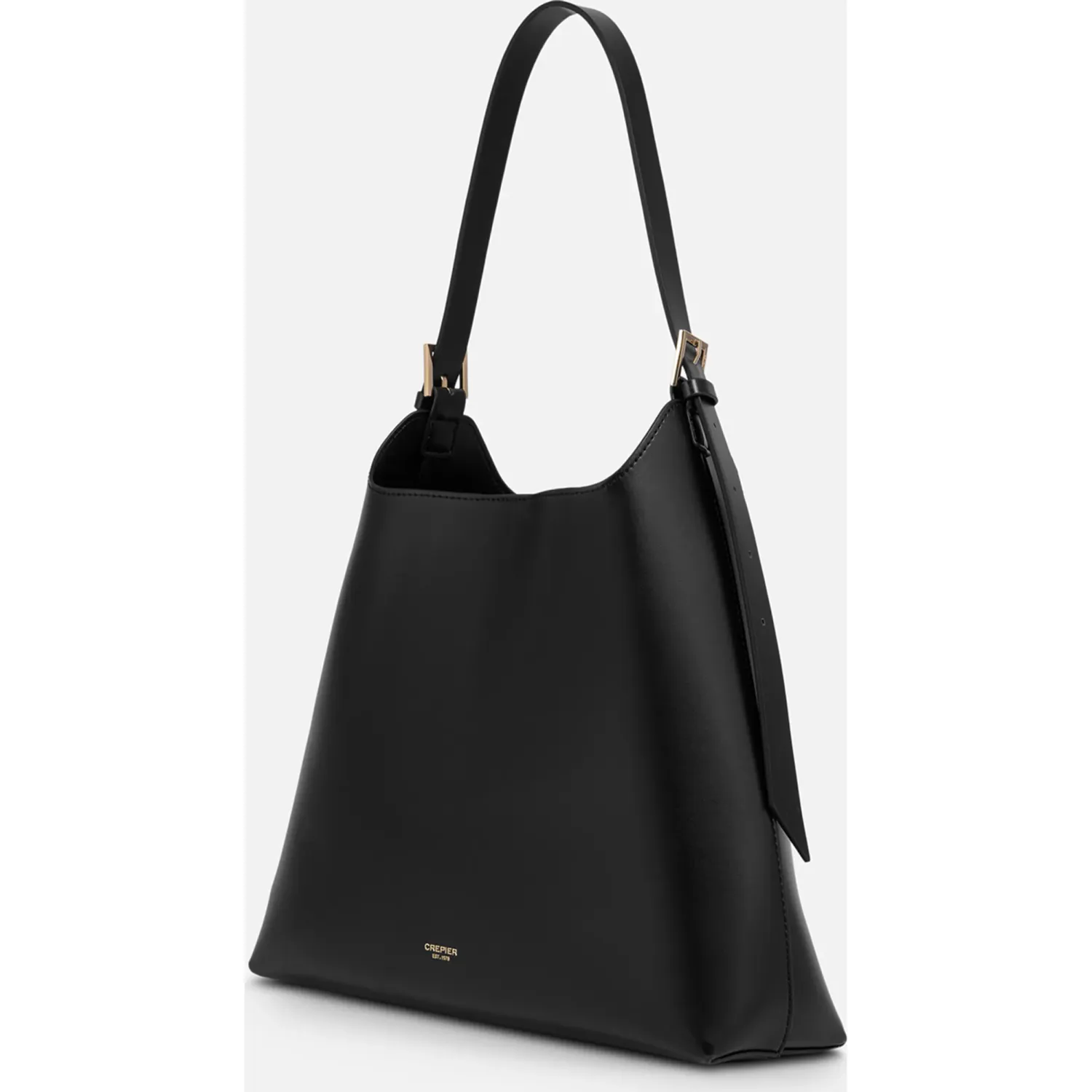CREPIER Bolso Crepier Hobo Mujer Eleonora Grande color negro | Platanitos