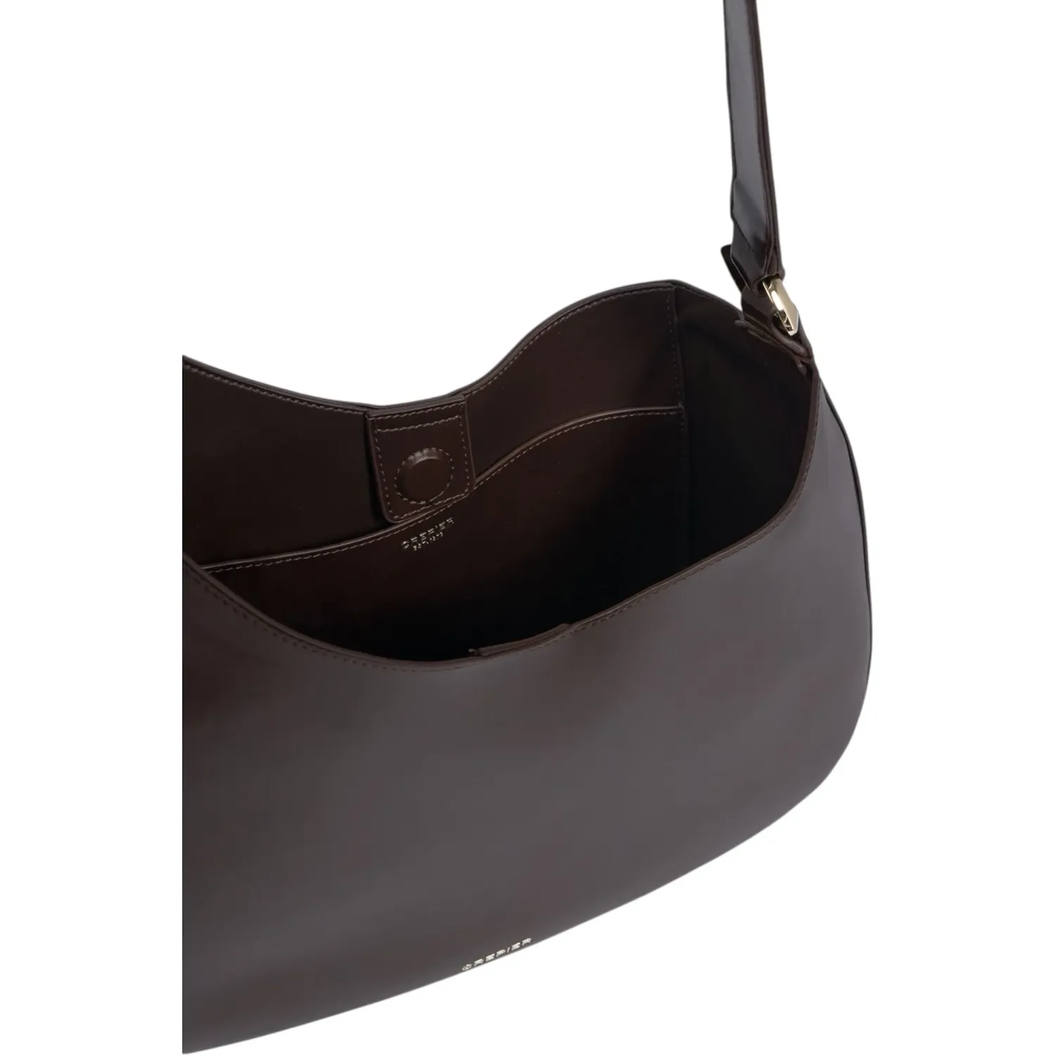 Bolso Crepier Hobo Mujer Giorgia Grande color marron oscuro | Platanitos