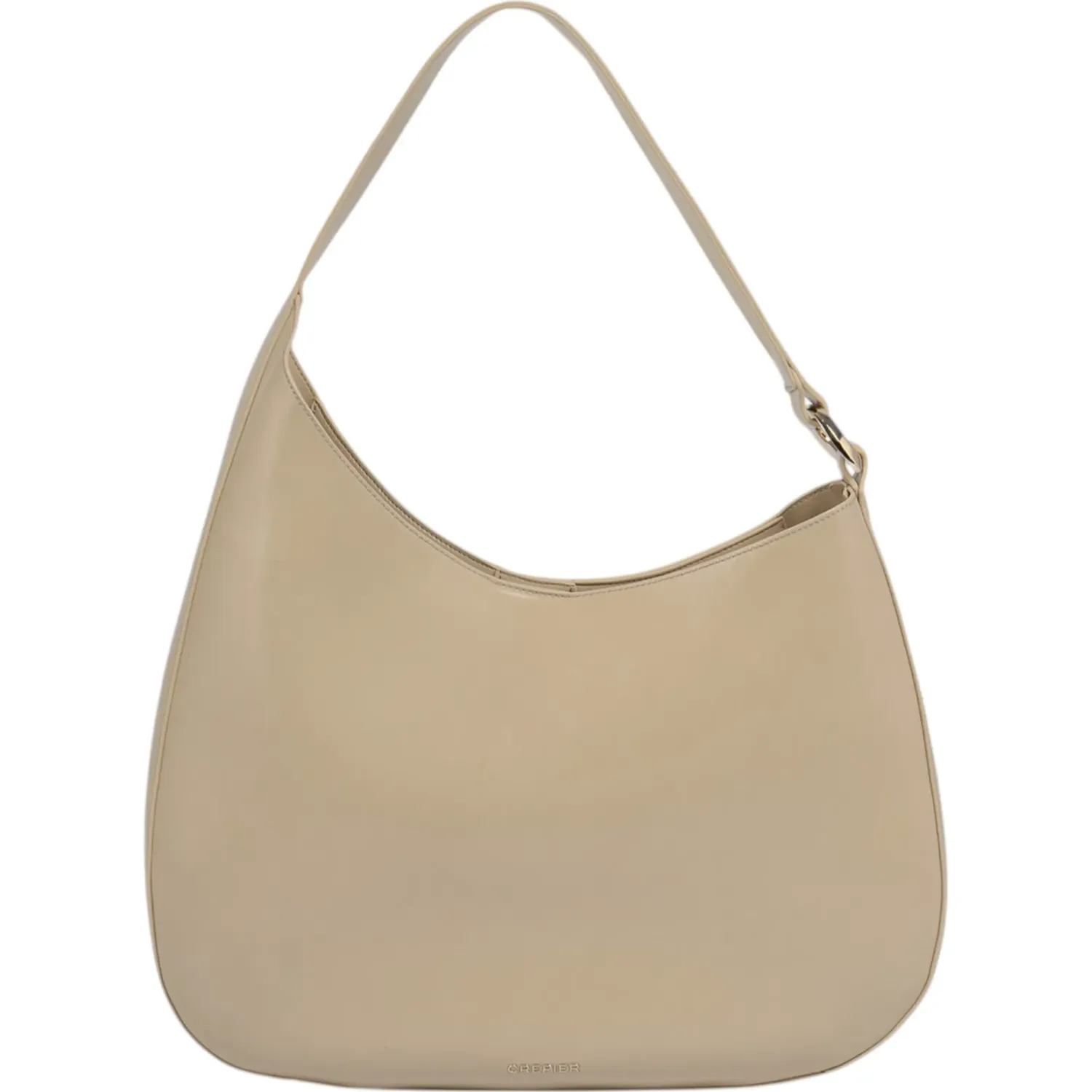 Bolso Crepier Hobo Mujer Giorgia Grande color beige | Platanitos