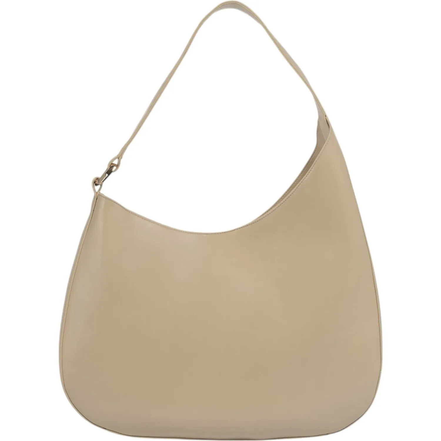 Bolso Crepier Hobo Mujer Giorgia Grande color beige | Platanitos